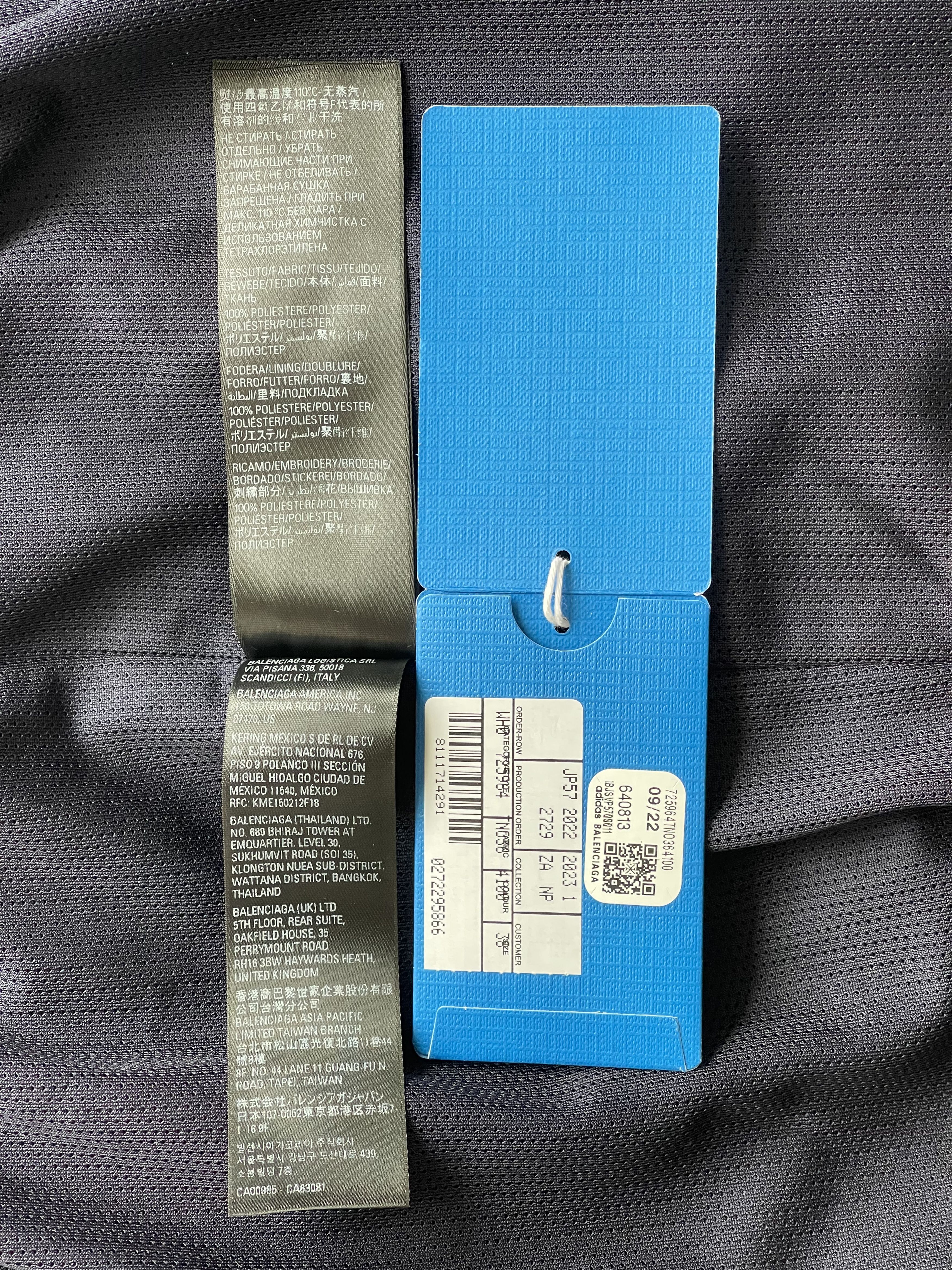 Adidas × Balenciaga Balenciaga x Adidas pantashoes, navy, size 38 Size US 8 / IT 38 - 22 Thumbnail