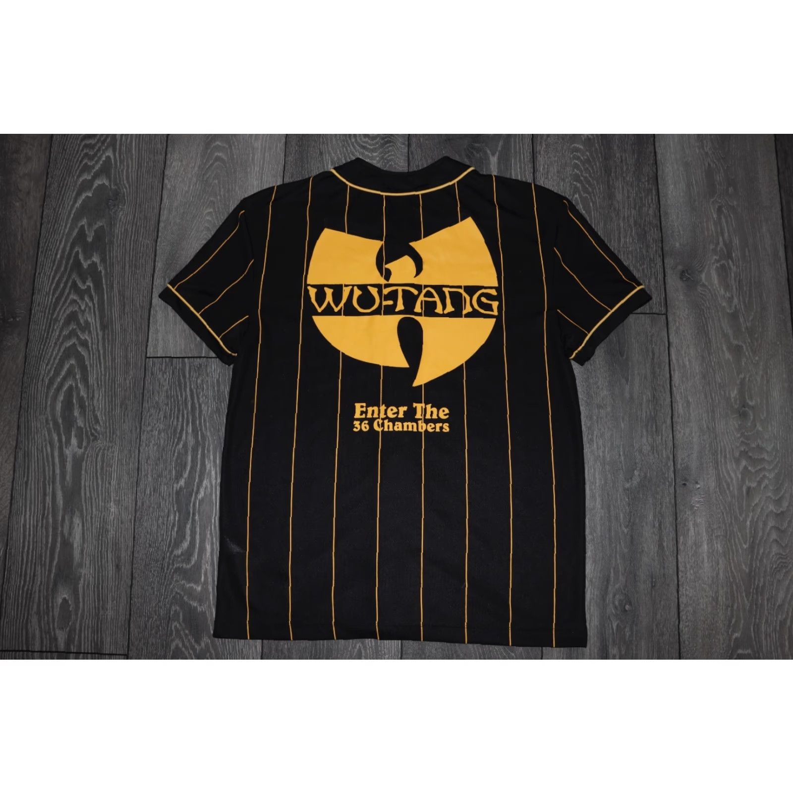Glanshirt Wu Tang Clan Shirt Baseball Jersey Black Rap Tee Hip Hop Band Tee Big Logo XS Mens T-Shirt Short Sleeve Graphic Print VINTAGE NO (adjusted) Size US XS / EU 42 / 0 - 7 Thumbnail