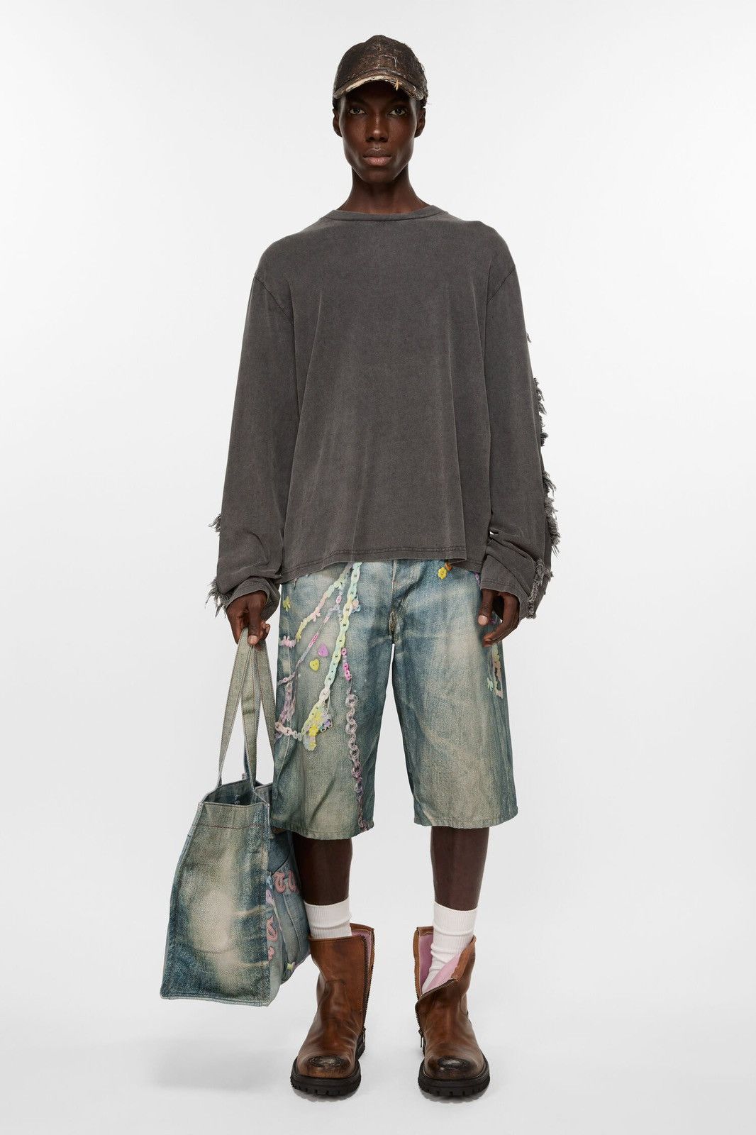 Acne Studios Acne Studios Trompe L'Oeil Denim Shorts in Blue Size US 30 / EU 46 - 3 Thumbnail