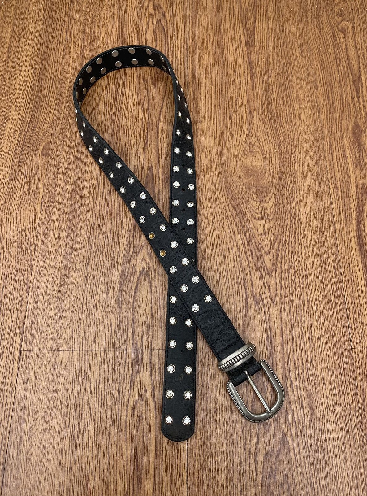 If Six Was Nine × Japanese Brand × Le Grande Bleu (L.G.B.) Crystal leather belt Size ONE SIZE - 1 Thumbnail