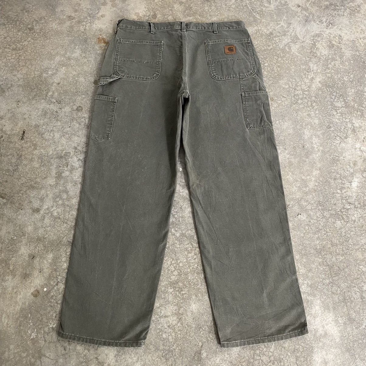 Carhartt Vintage Carhartt Moss Green Carpenter Work Pants Size US 39 - 11 Thumbnail