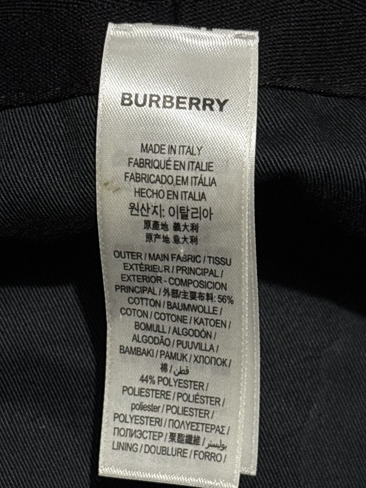 Burberry Bucket Hat Check Plaid Logo striped if six was nine