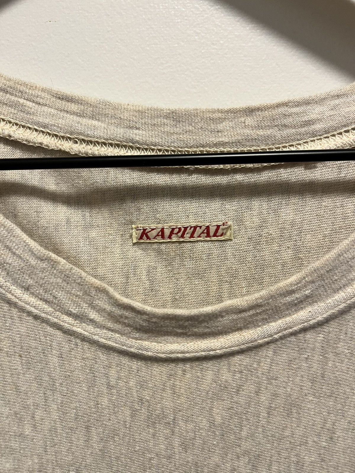 Kapital 3/4 Sleeve Rubberized Print Tee Size US S / EU 44-46 / 1 - 4 Thumbnail