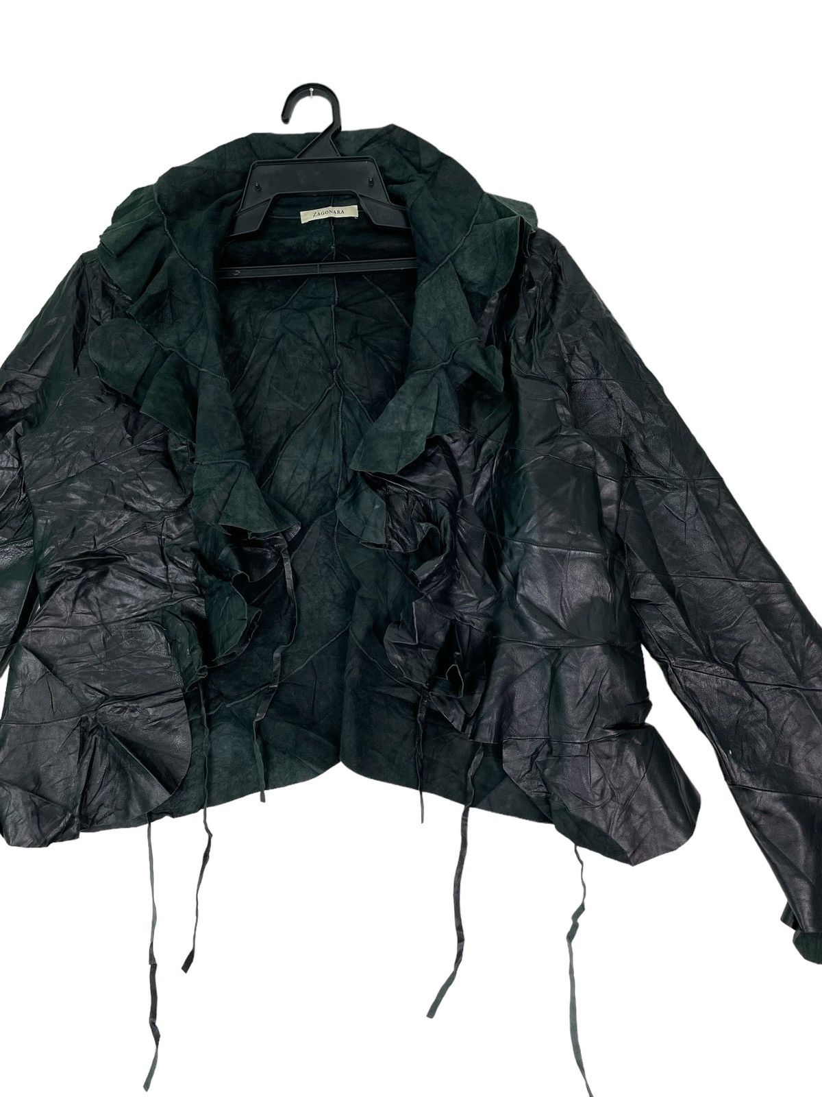 Other ZAGONARA deconstructed patchwork spiral open collar jacket Size ONE SIZE - 2 Thumbnail