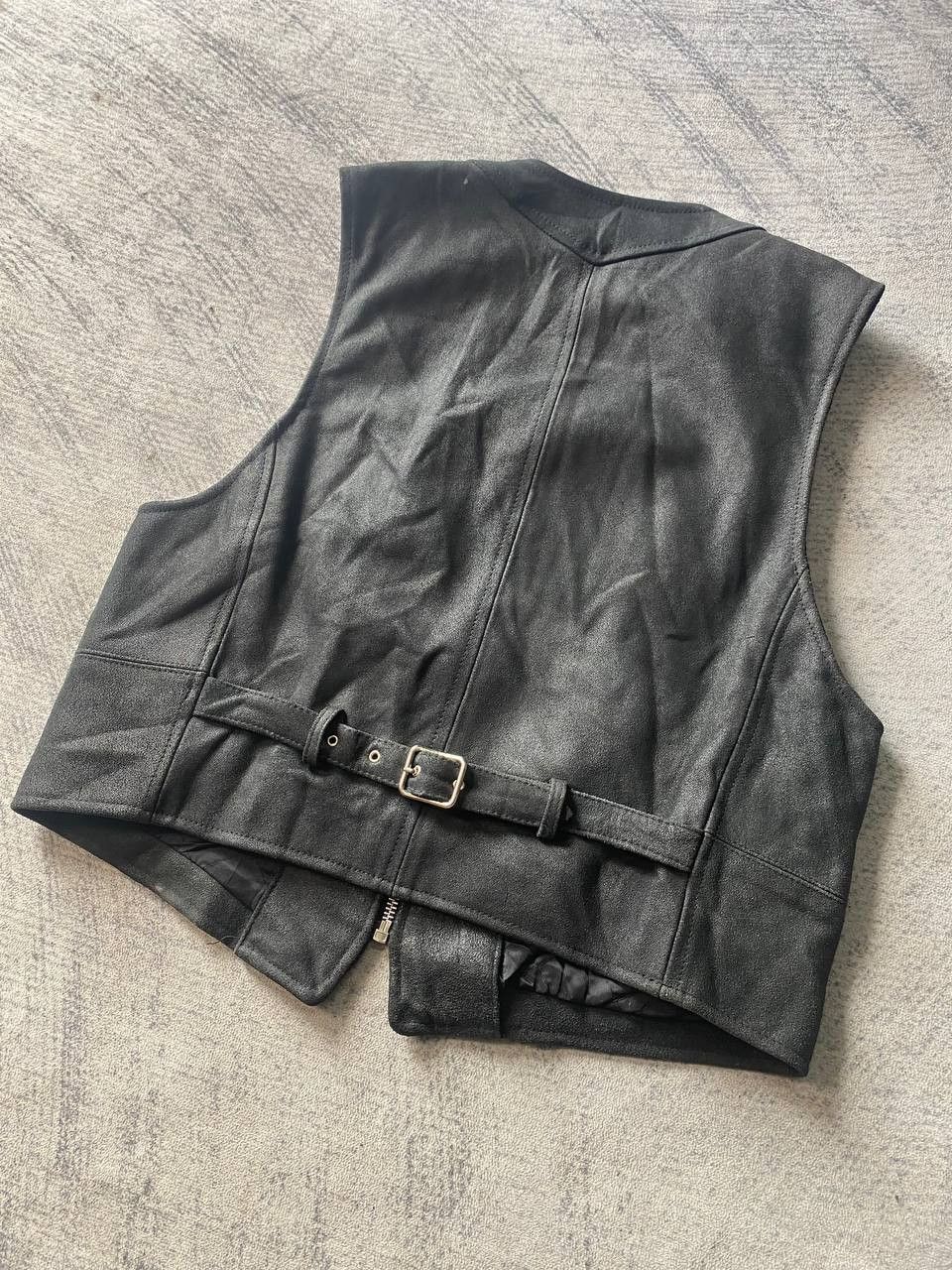 Harley Davidson Nicole Monsieur Biker Leather Sleeveless Jacket Size US S / EU 44-46 / 1 - 4 Thumbnail