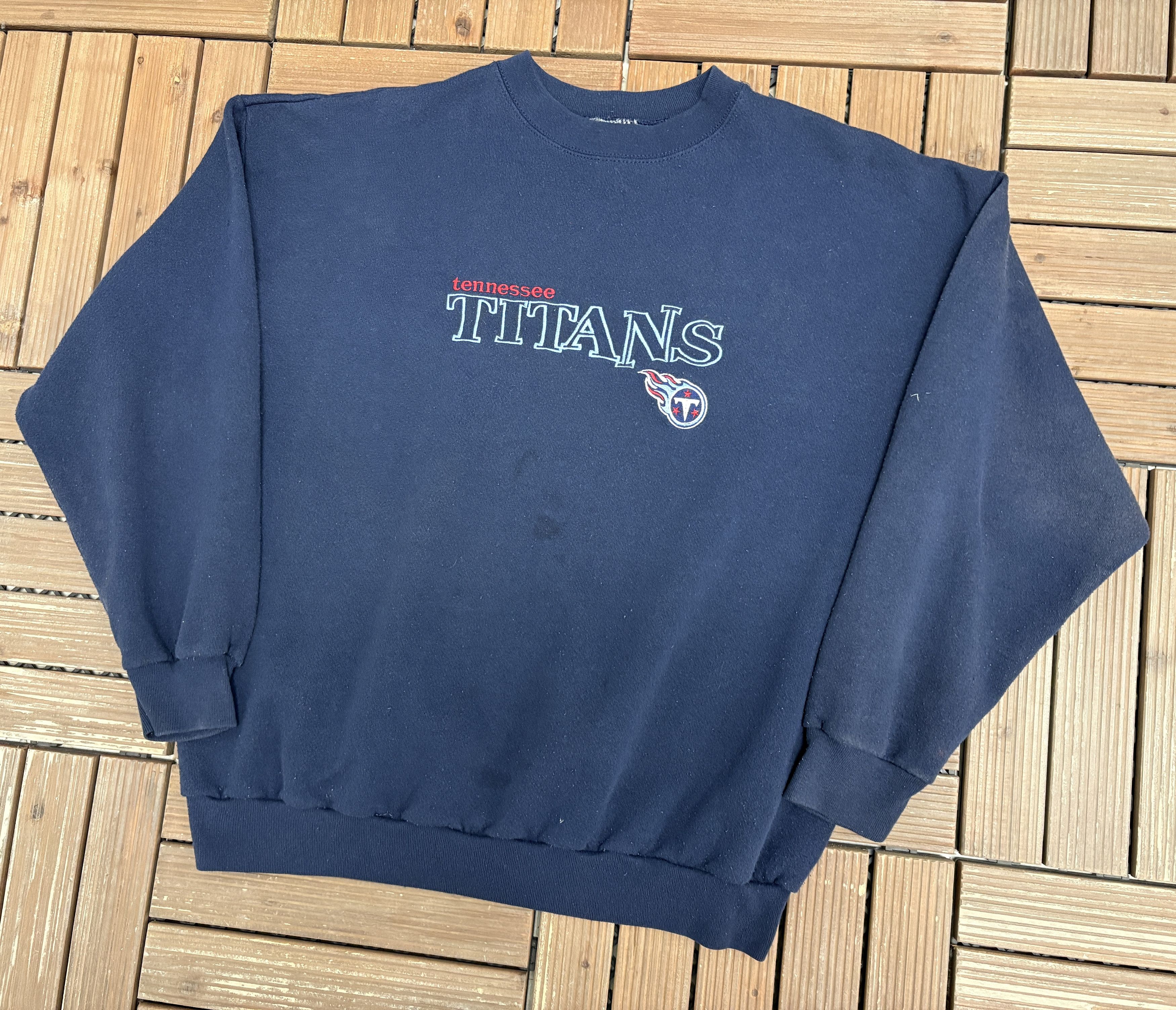 Vintage Tennessee Titans Embroidered Vintage Blue Crewneck Sweater Size US M / EU 48-50 / 2 - 3 Thumbnail