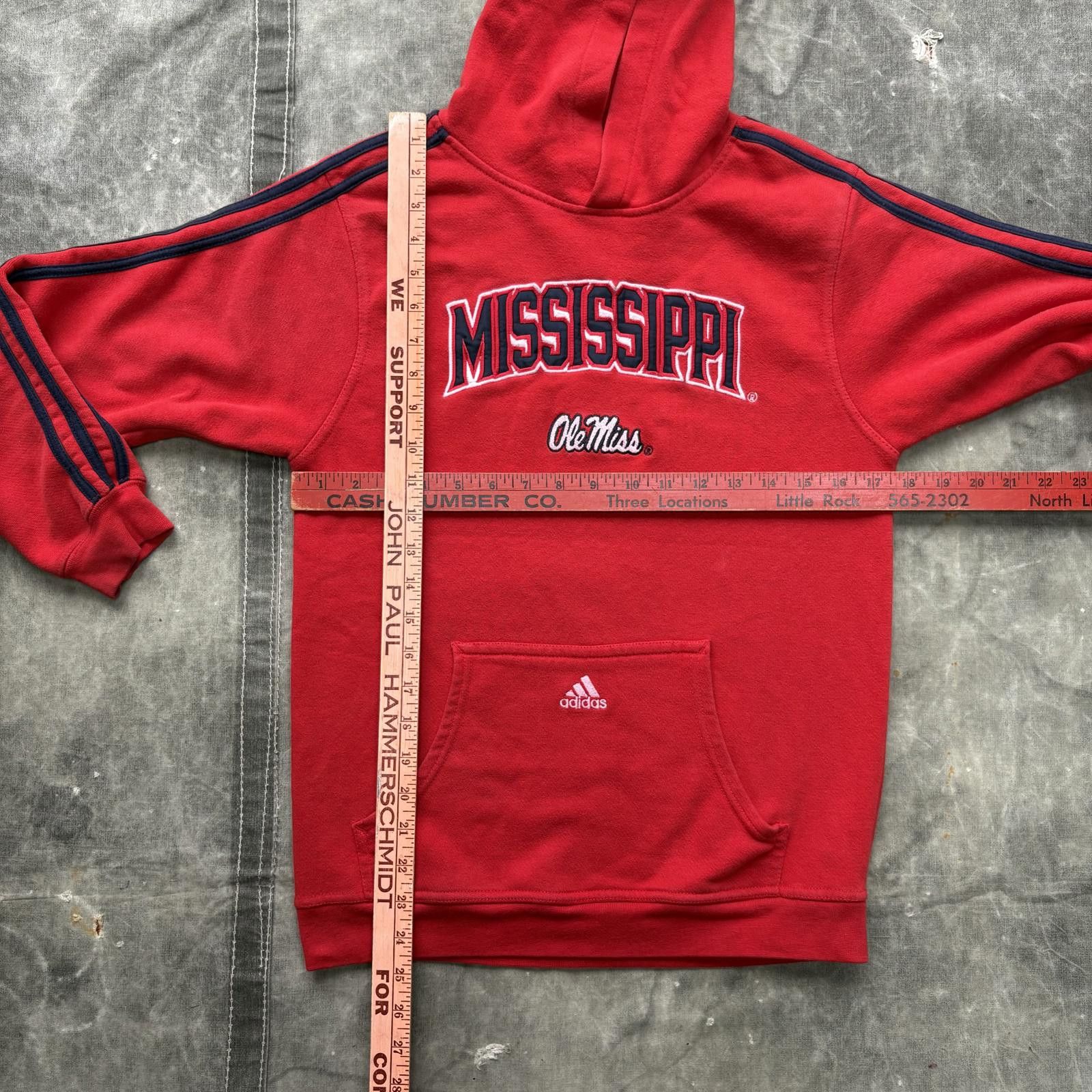 Adidas Vintage Y2K Adidas Ole Miss University Of Mississippi Hoodie Size US XS / EU 42 / 0 - 4 Thumbnail