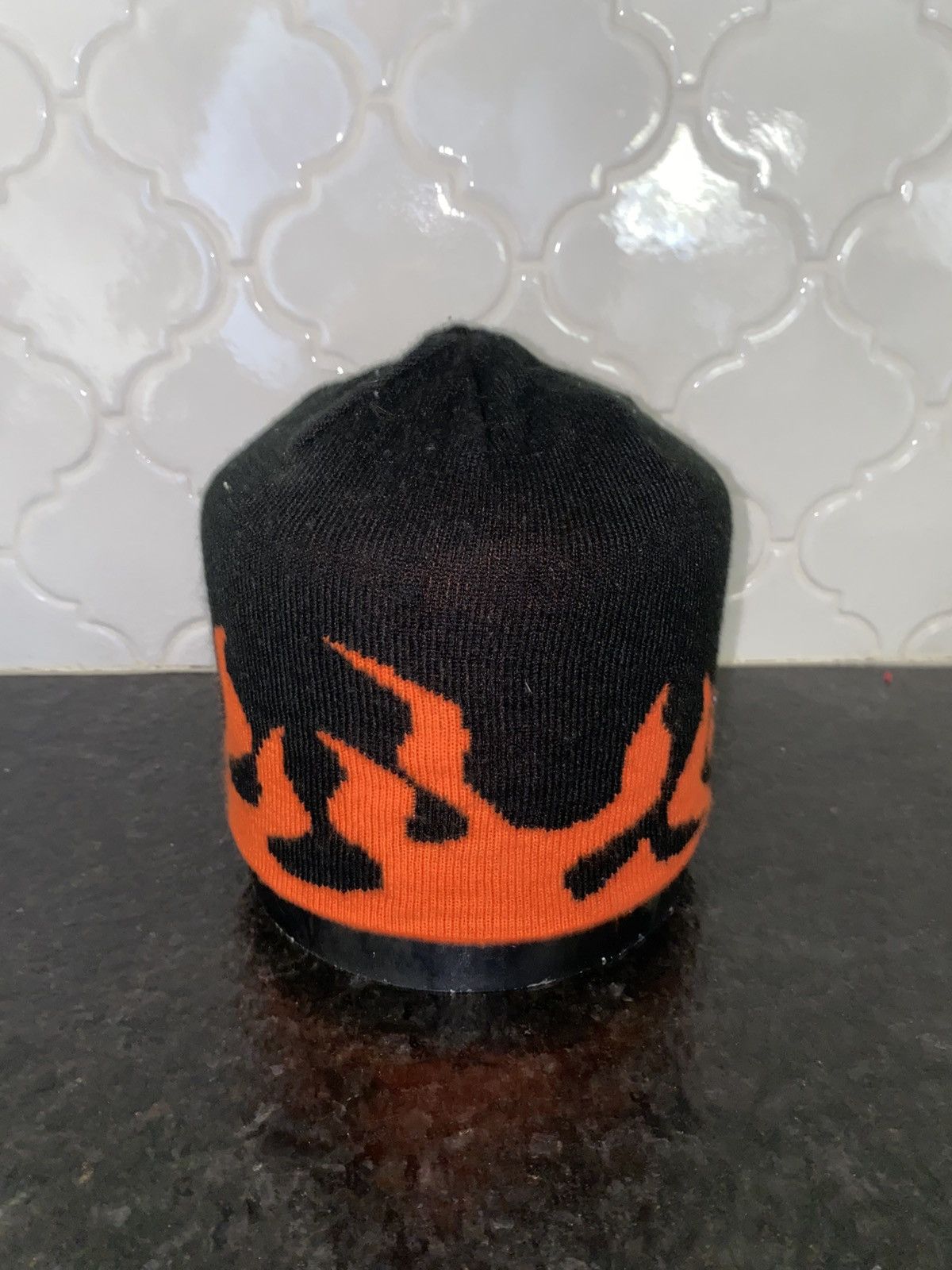 Other Vintage 90s flames knit beanies Size ONE SIZE - 1 Thumbnail