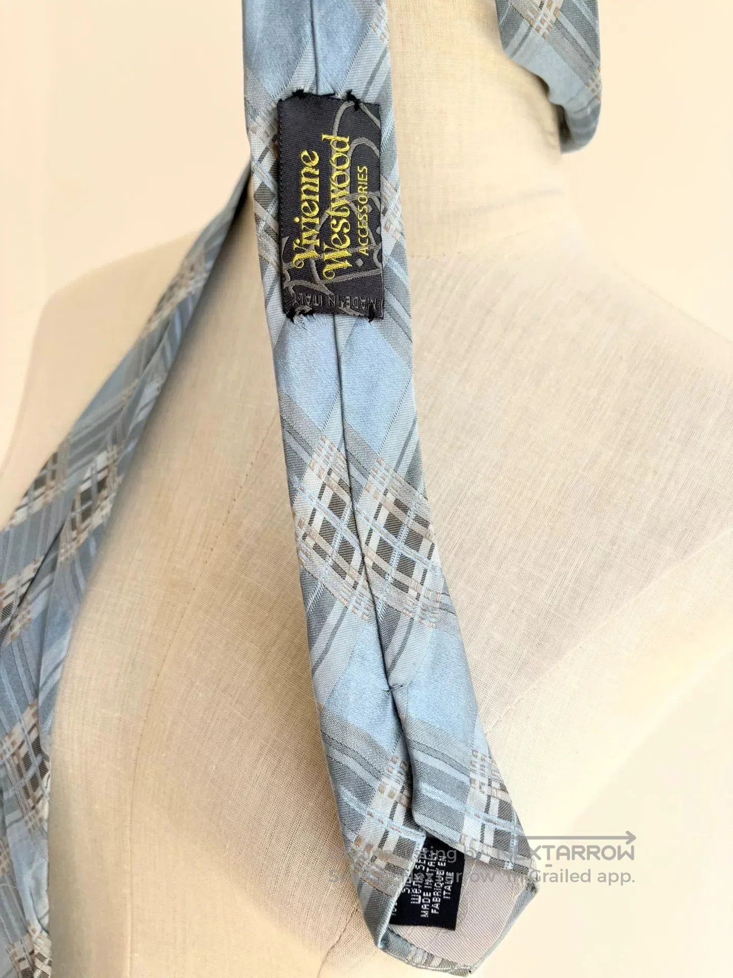 Vivienne Westwood vivienne westwood blue striped necktie. Size ONE SIZE - 5 Thumbnail