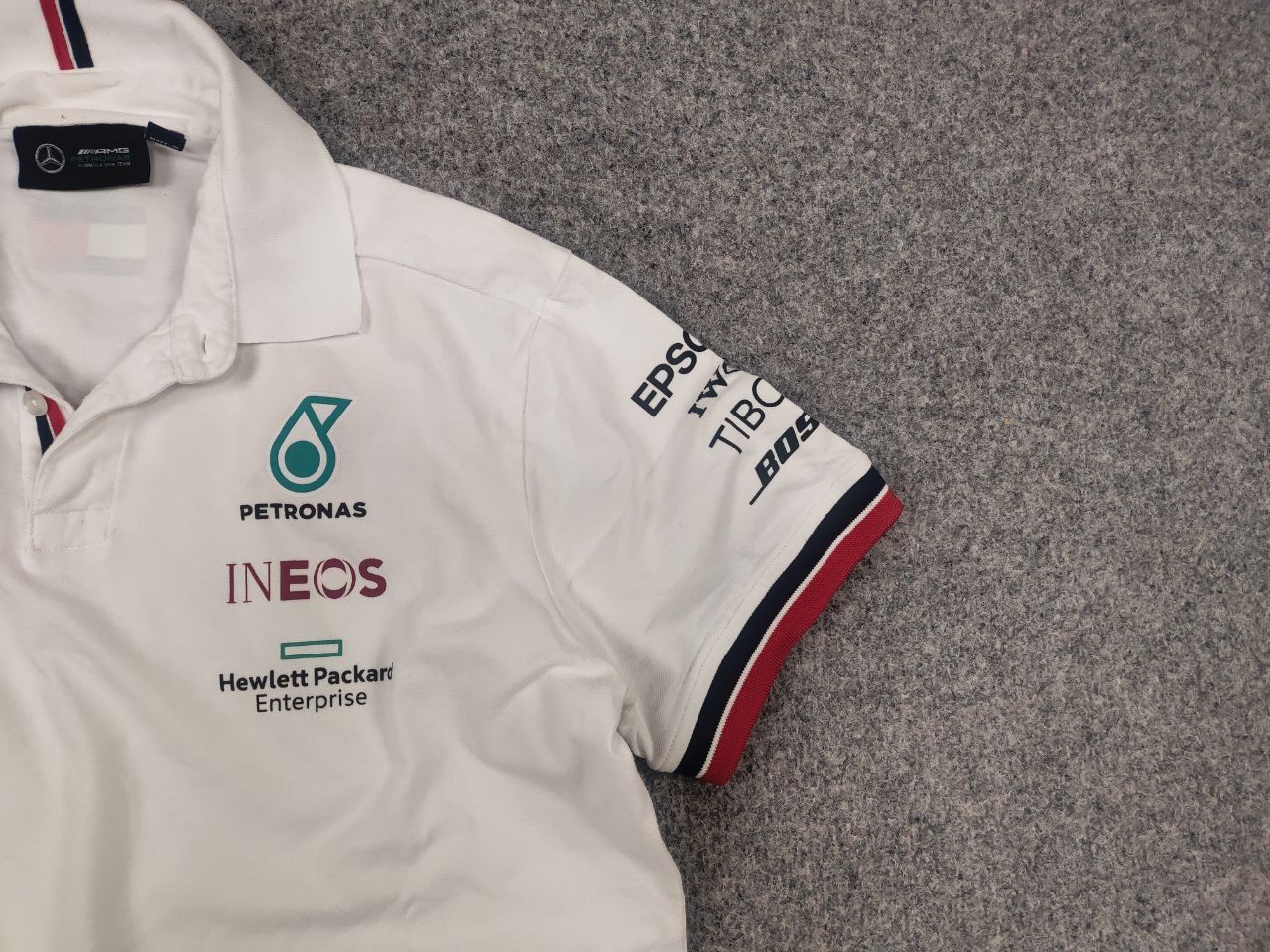 Mercedes-Benz Tommy Mercedes AMG Petronas F1 Team Racing Logo Polo Shirt Size US M / EU 48-50 / 2 - 5 Thumbnail