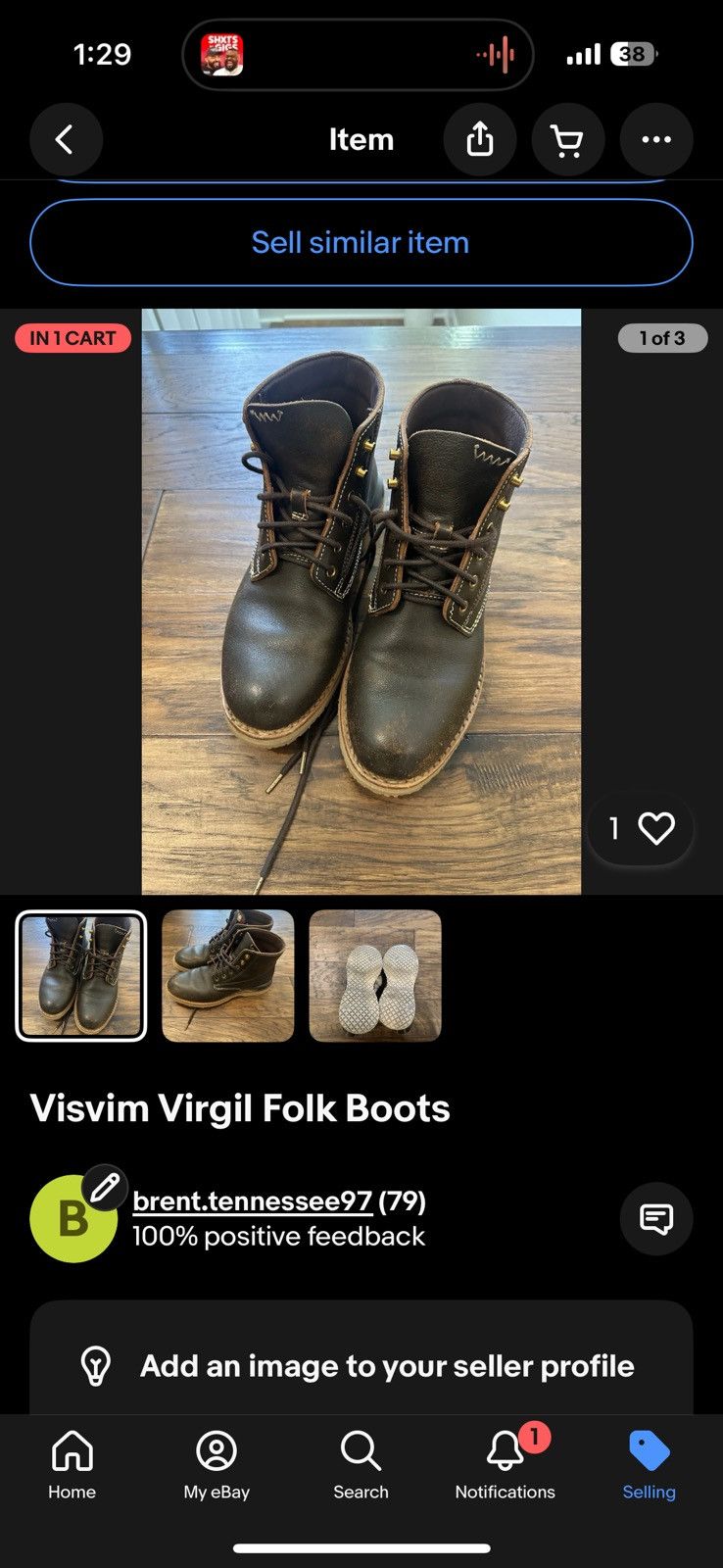 Visvim VISVIM VIRGIL BOOTS-FOLK W Size US 7.5 / EU 40-41 - 4 Thumbnail