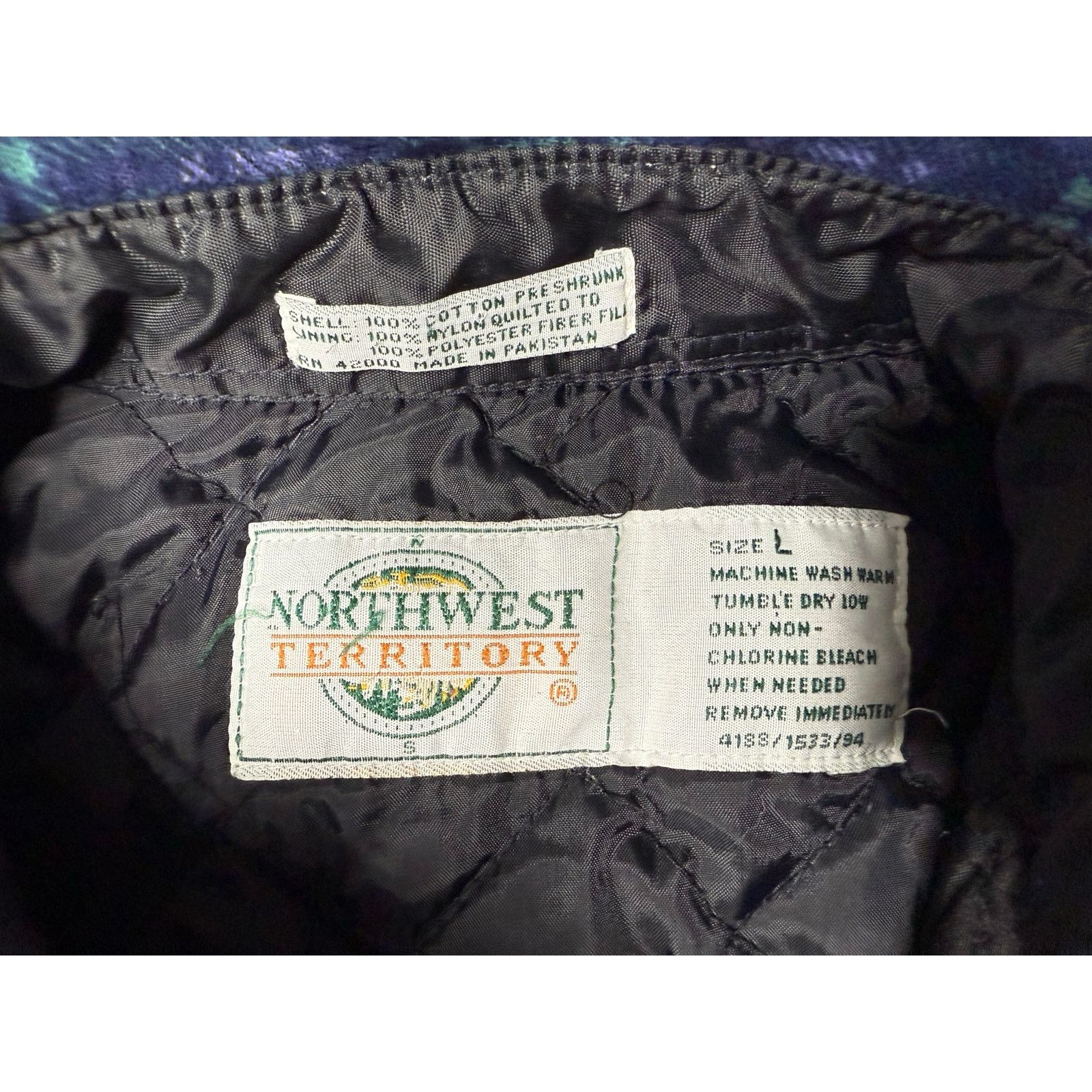 Northwest Territory × Vintage Vintage 90s Northwest Territory Quilt Lined Flannel Shirt L Size US L / EU 52-54 / 3 - 3 Thumbnail