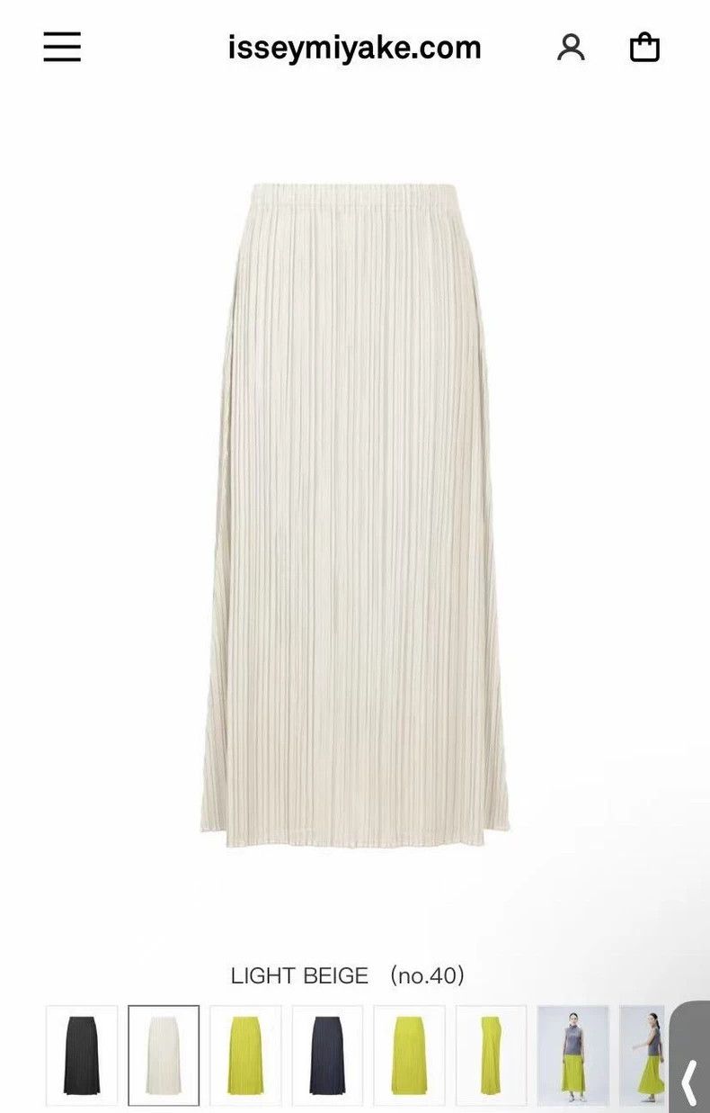 Issey Miyake Issey Miyake PP JG284 Pleated Skirt - dmc Size US 30 / EU 46 - 1 Thumbnail