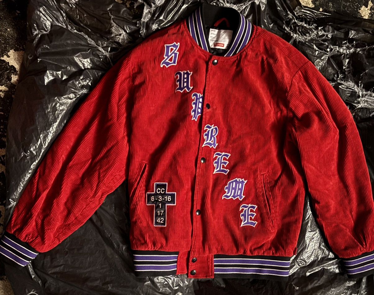 Supreme English Corduroy Varsity Jacket 097◇Supreme CORDUROY