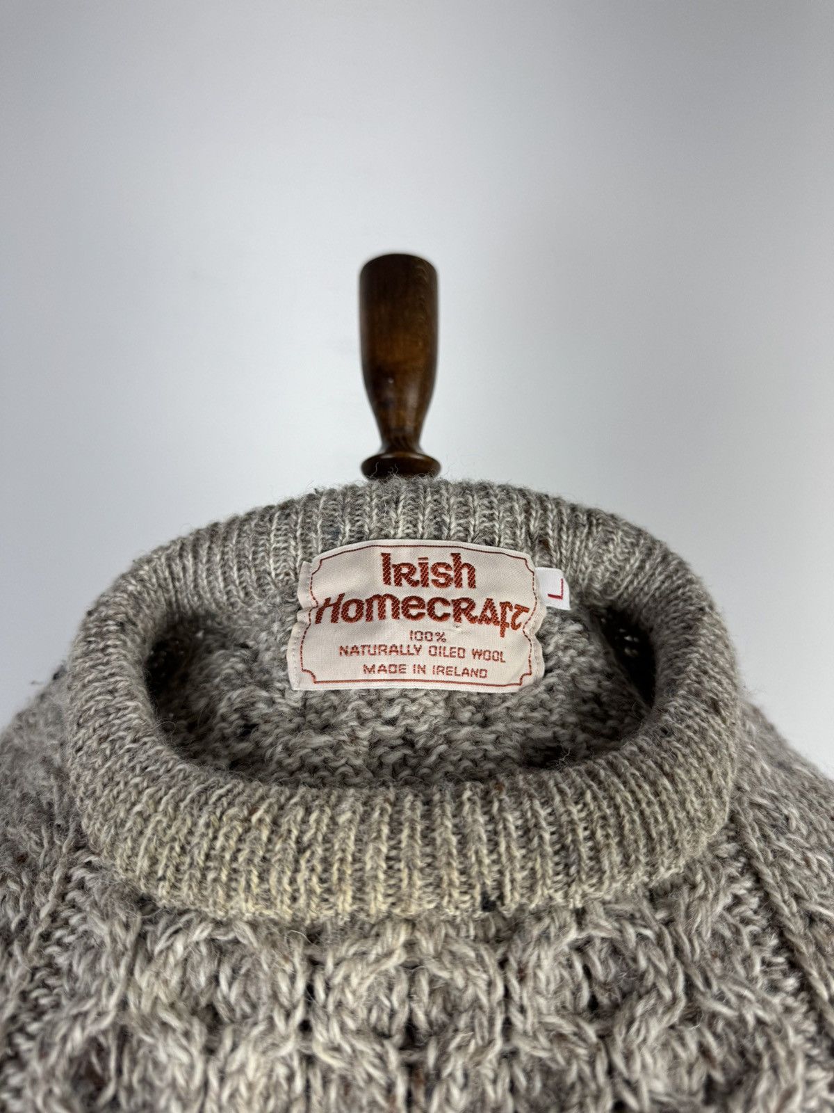 Designer Men’s Vintage Irish Homecraft Wool Knitted Sweater Jumper Size US L / EU 52-54 / 3 - 5 Thumbnail