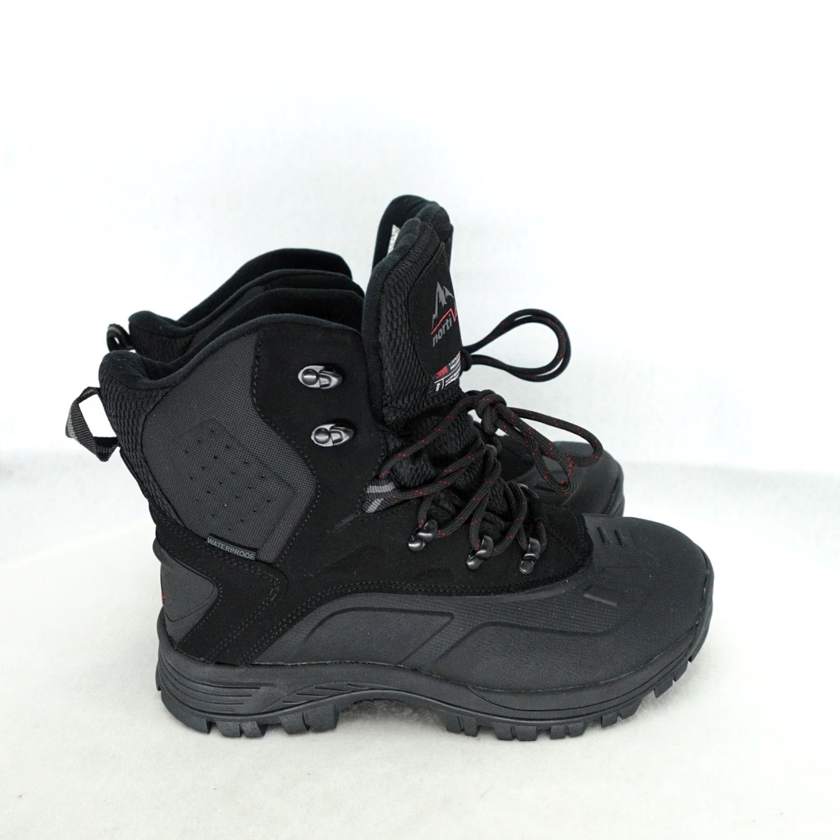 Vintage Norti V8 Boots Adult 9.5 Black Leather Winter Thinsulate Mens Boots Size US 9 / EU 42 - 7 Thumbnail