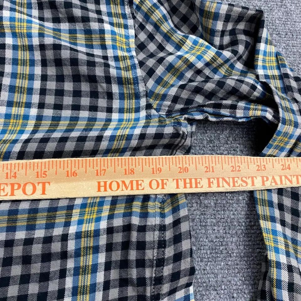 The Rail The Rail Shirt Men's Medium Check Button Down Flannel Cotton Size US M / EU 48-50 / 2 - 6 Thumbnail