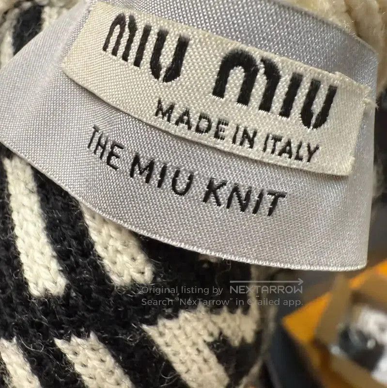 Miu Miu Miu Miu Color-Blocked Wool Cardigan . Size L / US 10 / IT 46 - 3 Thumbnail