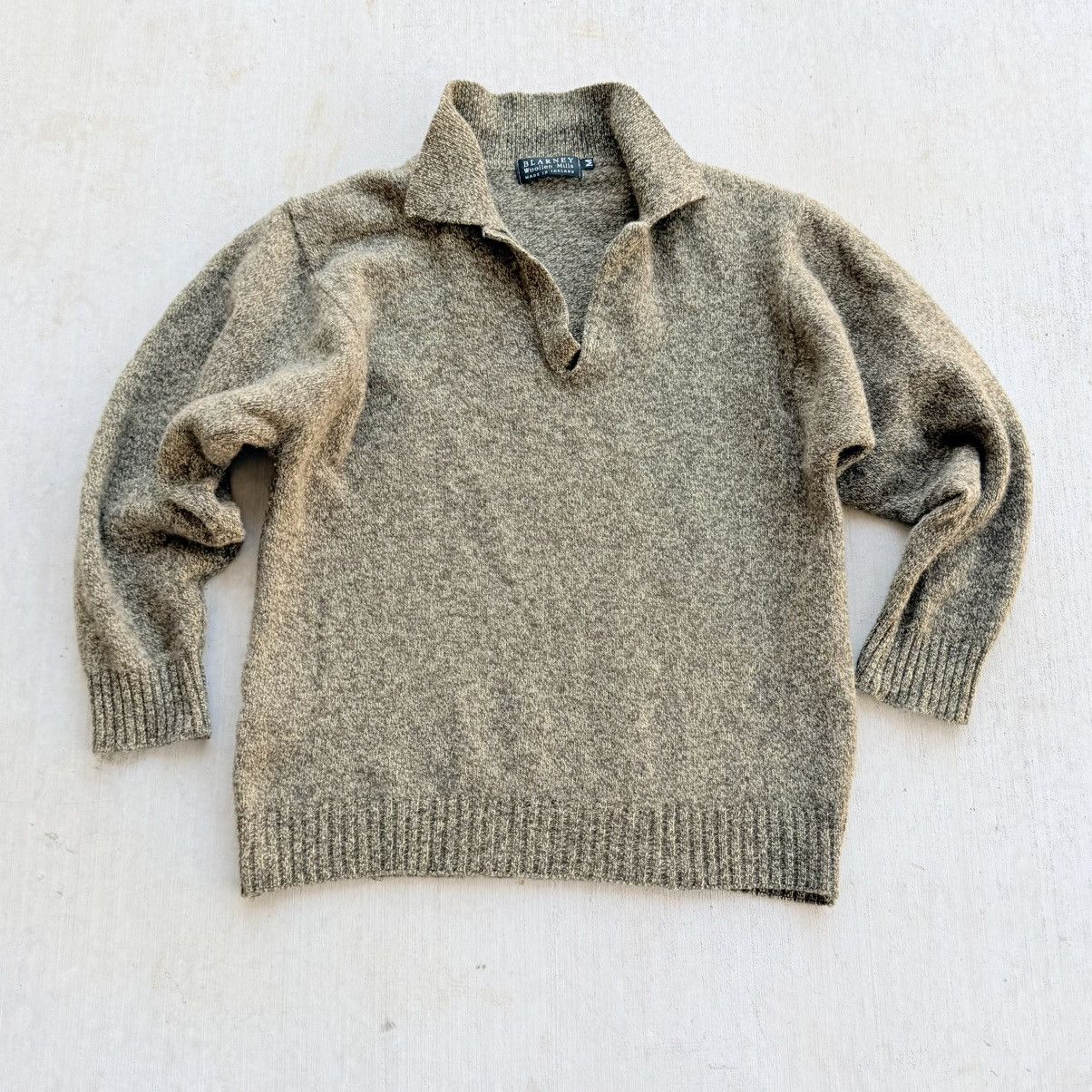 Vintage Blarney Woolen Mills Collared Sweater Men Size Medium Wool Size US M / EU 48-50 / 2 - 1 Thumbnail