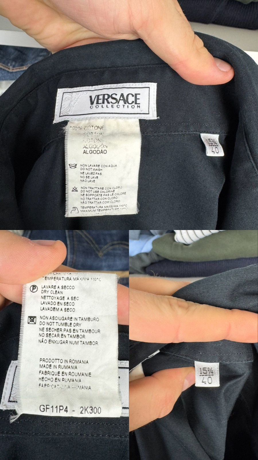 Versace Versace Collection Men's Snap Button Long Sleeve Shirt Size US M / EU 48-50 / 2 - 9 Thumbnail
