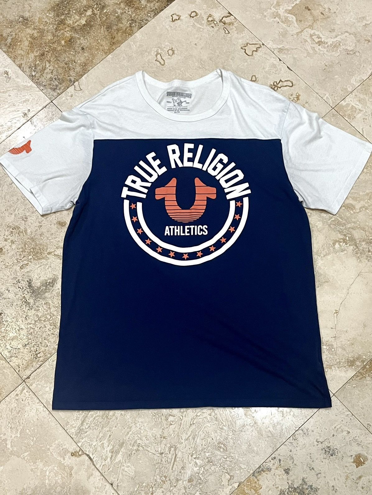 True Religion Y2K True Religion Athletic Tee Size US XL / EU 56 / 4 - 1 Thumbnail
