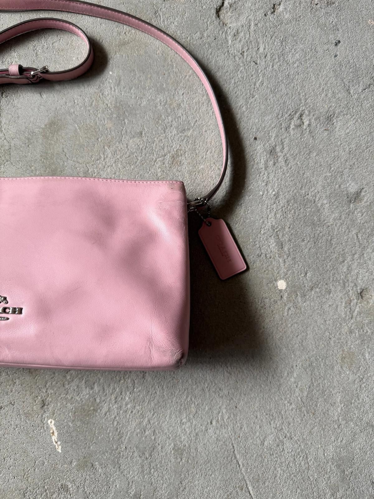 Coach Coach Leather Crossbody Bag Pink Size ONE SIZE - 6 Thumbnail