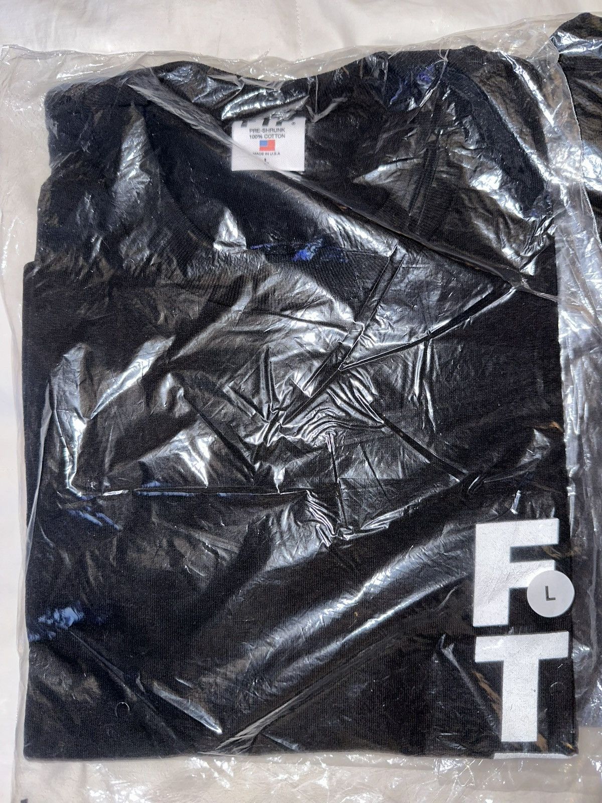 Fuck The Population FTP “Vertical Logo” Tee - DEADSTOCK* (black-large) Size US L / EU 52-54 / 3 - 1 Thumbnail