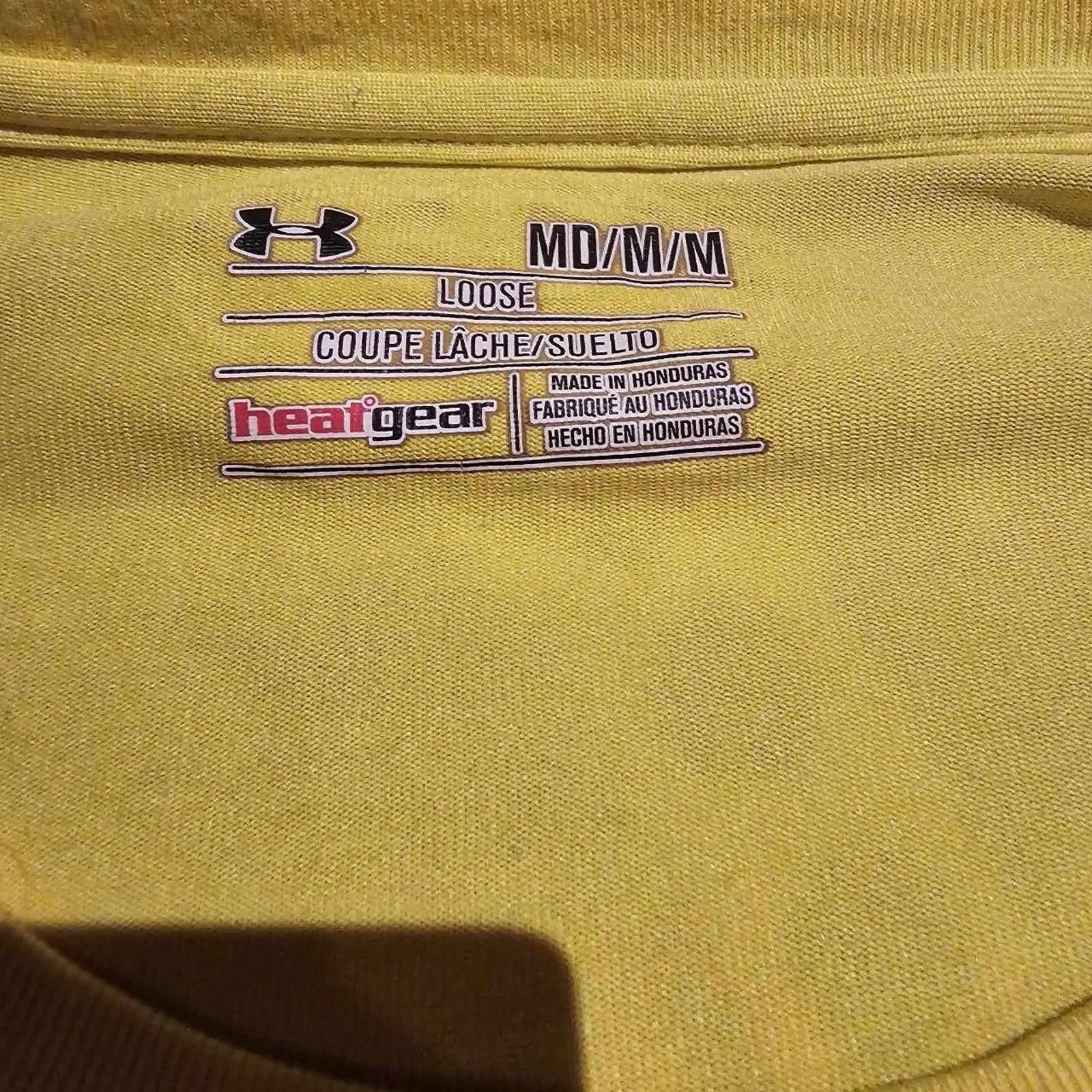 Under Armour Under Armour Men's Yellow and Navy T-shirt Size US M / EU 48-50 / 2 - 3 Thumbnail