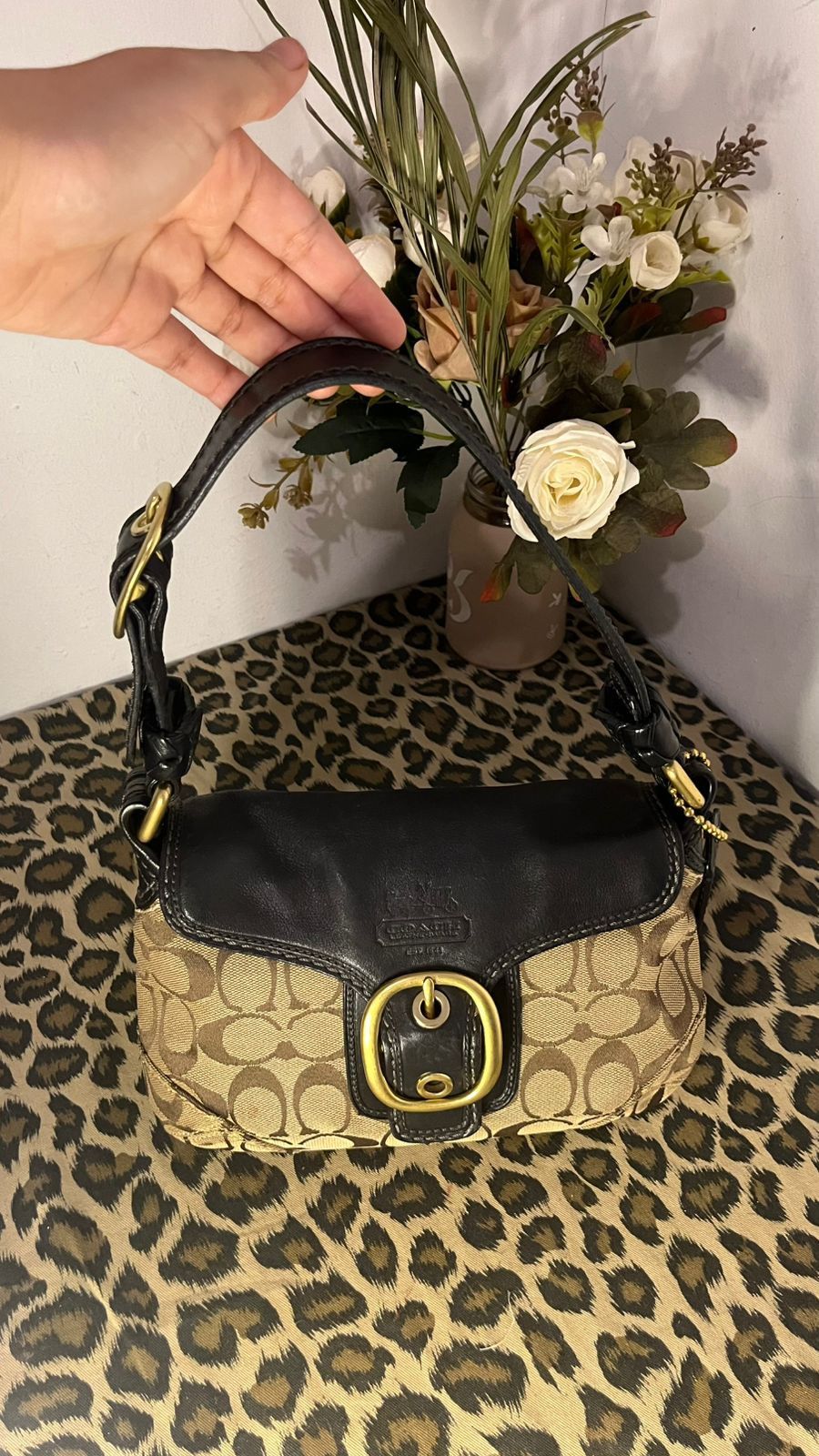 バッグ Coach Bleecker Legacy Flap Soho Bag Y2K Coach Bleecker Legacy Flap Soho Bag Y2K