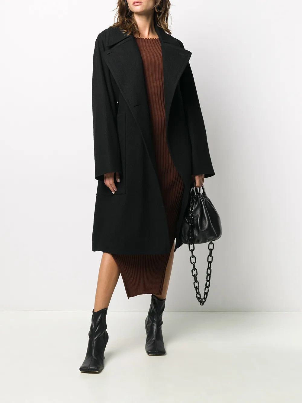 Rick Owens o1y0126 Trench Coat in Black Size XS / US 0-2 / IT 36-38 - 4 Thumbnail