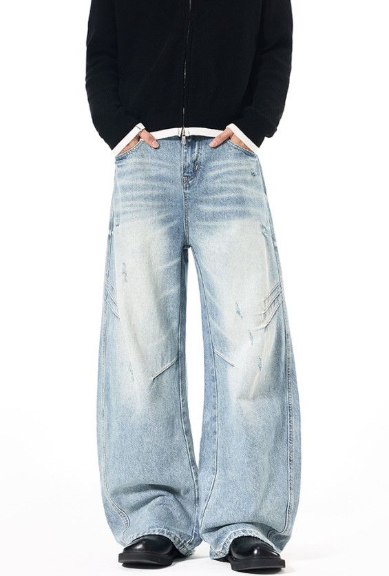 Vintage Men's American Distressed Ripped Jeans Size US 32 / EU 48 - 2 Thumbnail