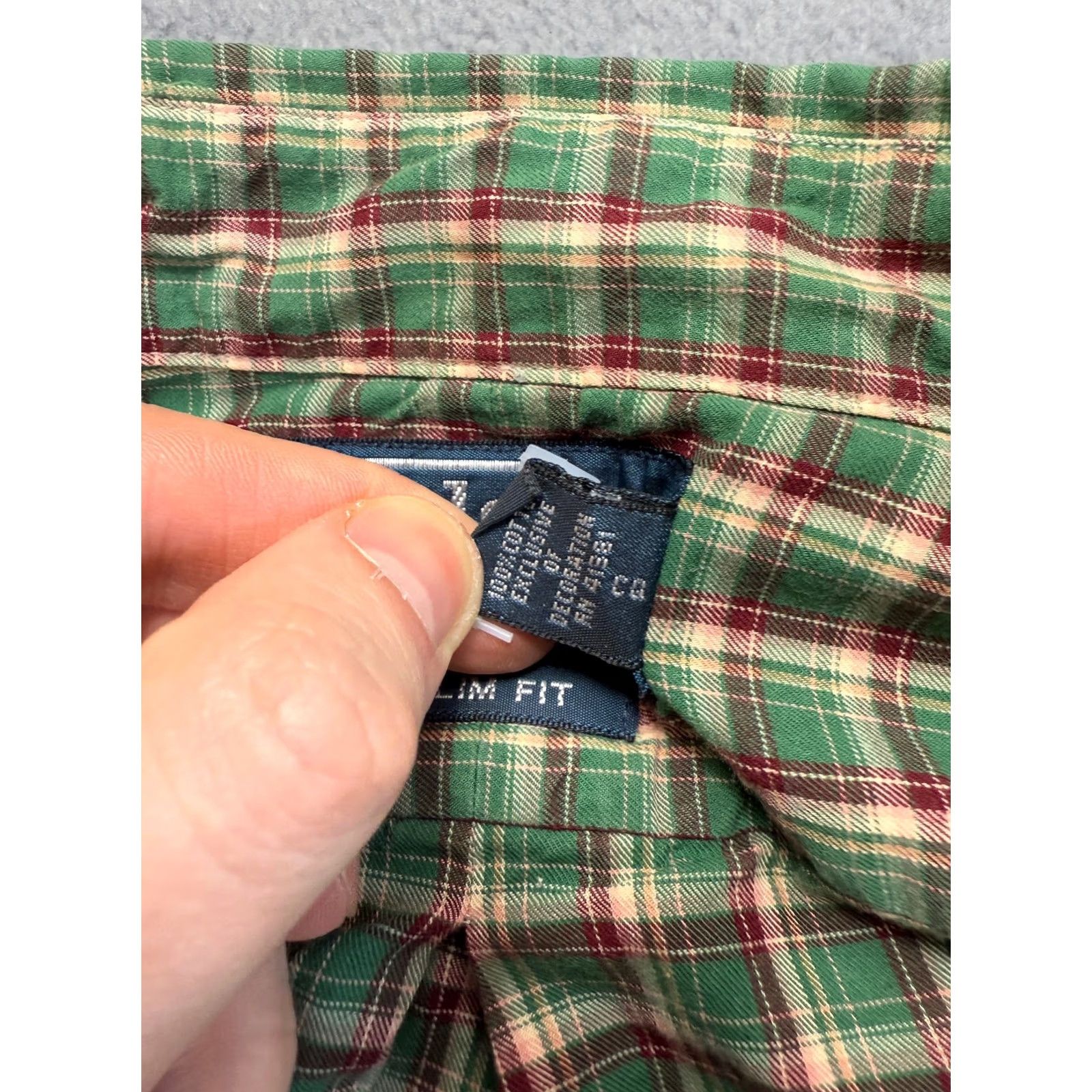 Ralph Lauren Vintage Ralph Lauren Green Square Pattern Long Sleeve Button-Up Shirt Mens XL Size US XL / EU 56 / 4 - 4 Thumbnail