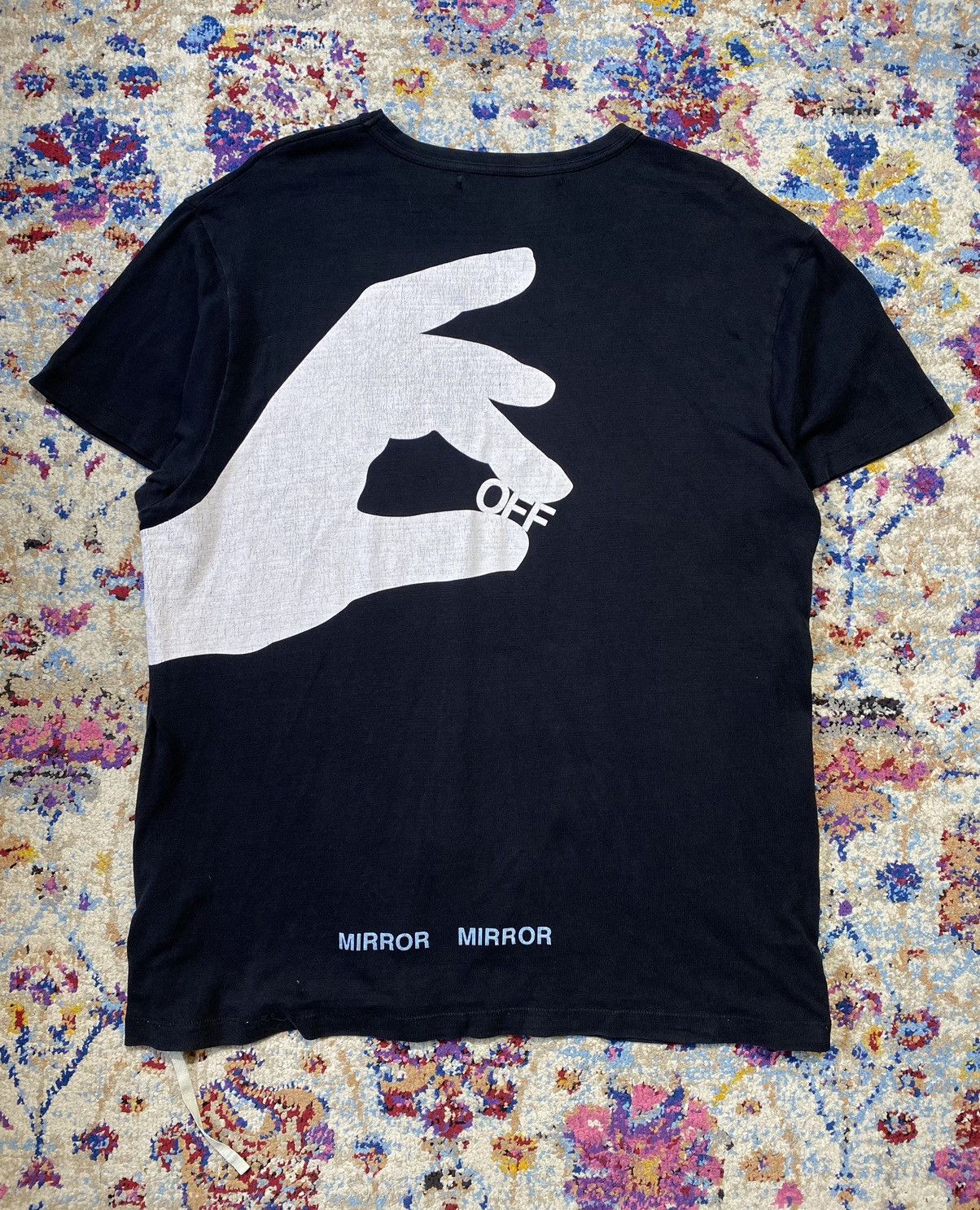 Off-White Off-White c/o Virgil Abloh Mirror Mirror Finger Graphic Tees Size US L / EU 52-54 / 3 - 4 Thumbnail