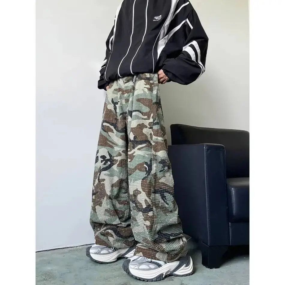 Japanese Brand Retro loose wide leg camouflage jeans Size US 32 / EU 48 - 3 Thumbnail