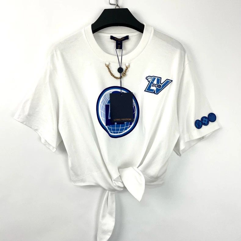 Louis Vuitton Louis Vuitton Earth embroidered monogram logo short sleeves Size M / US 6-8 / IT 42-44 - 2 Thumbnail
