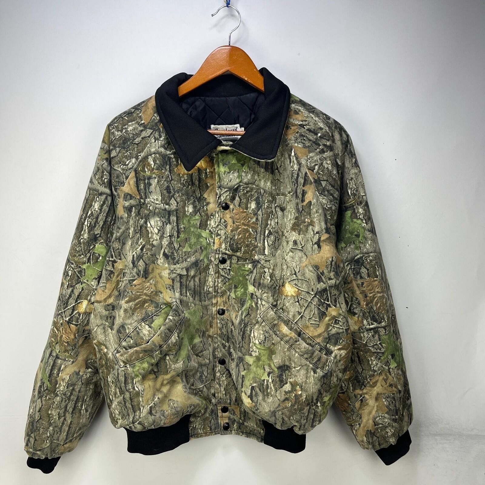 Walls Vintage 90s Walls Tree Camo Quilted Bomber Jacket Large Size US L / EU 52-54 / 3 - 1 Thumbnail