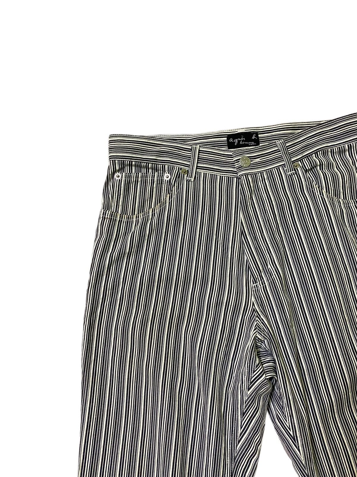 Hysteric Glamour × Vintage AGNES B STRIPED RICK OWENS BALENCIAGA STYLE PANT Size US 29 - 4 Thumbnail