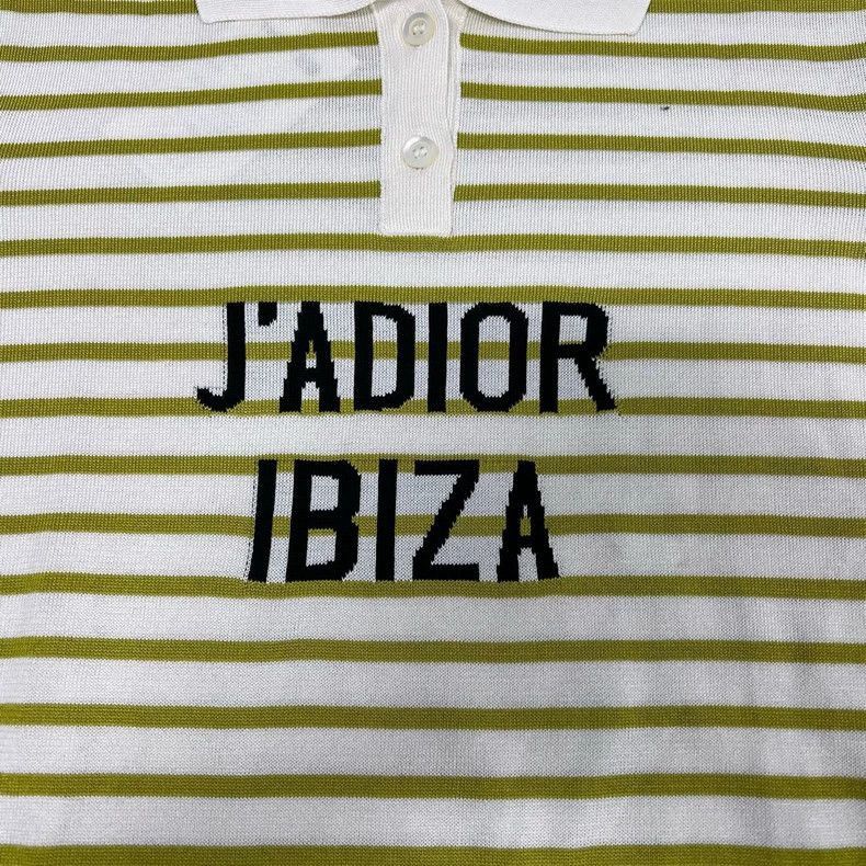 Dior Dior Striped Knit Polo with Logo-2506 Size S / US 4 / IT 40 - 5 Thumbnail