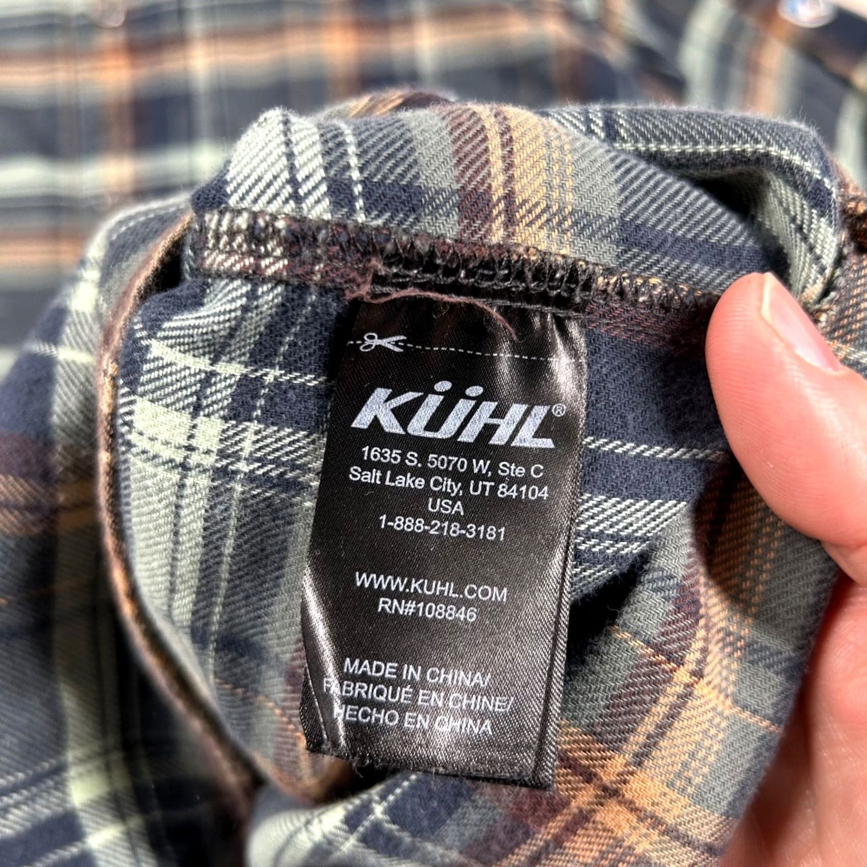Vintage Kuhl Shirt Mens M Light Weight Flannel Plaid Button-Up Tencel Lyocell Cotton Outdoor Hiking Collection Size US M / EU 48-50 / 2 - 4 Thumbnail