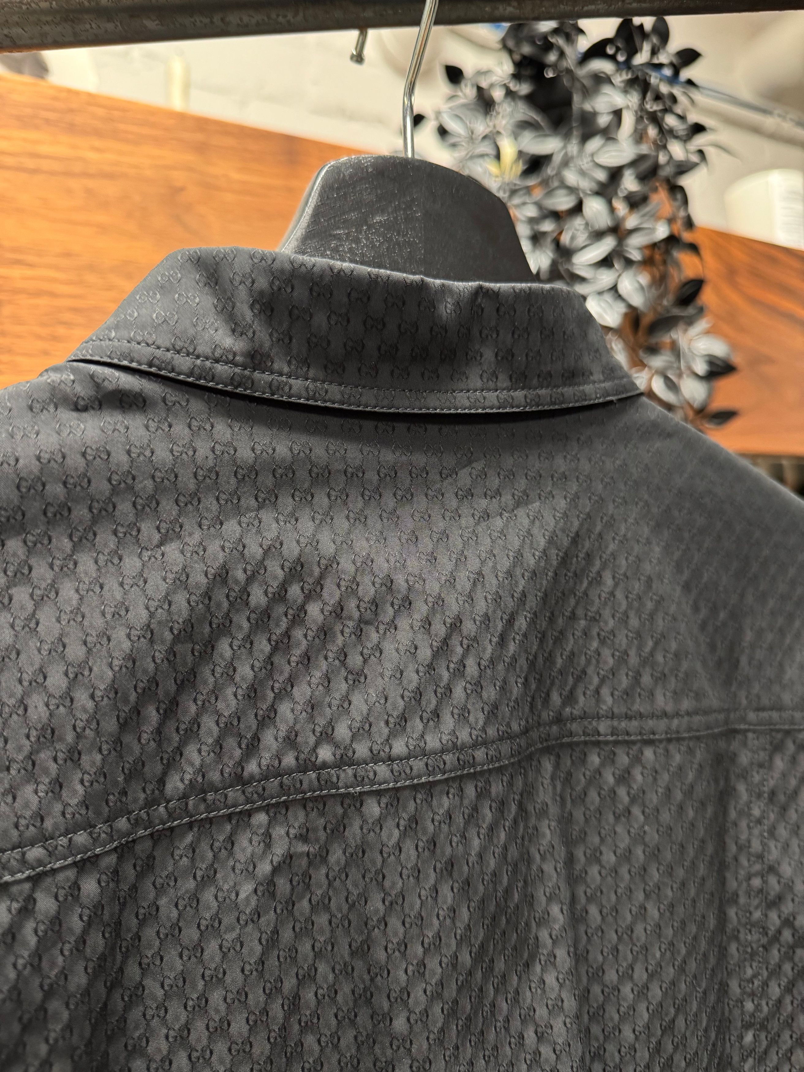 Gucci SS2009 Gucci ‘Micro Monogram’ Black Button Up Shirt Size US S / EU 44-46 / 1 - 5 Thumbnail