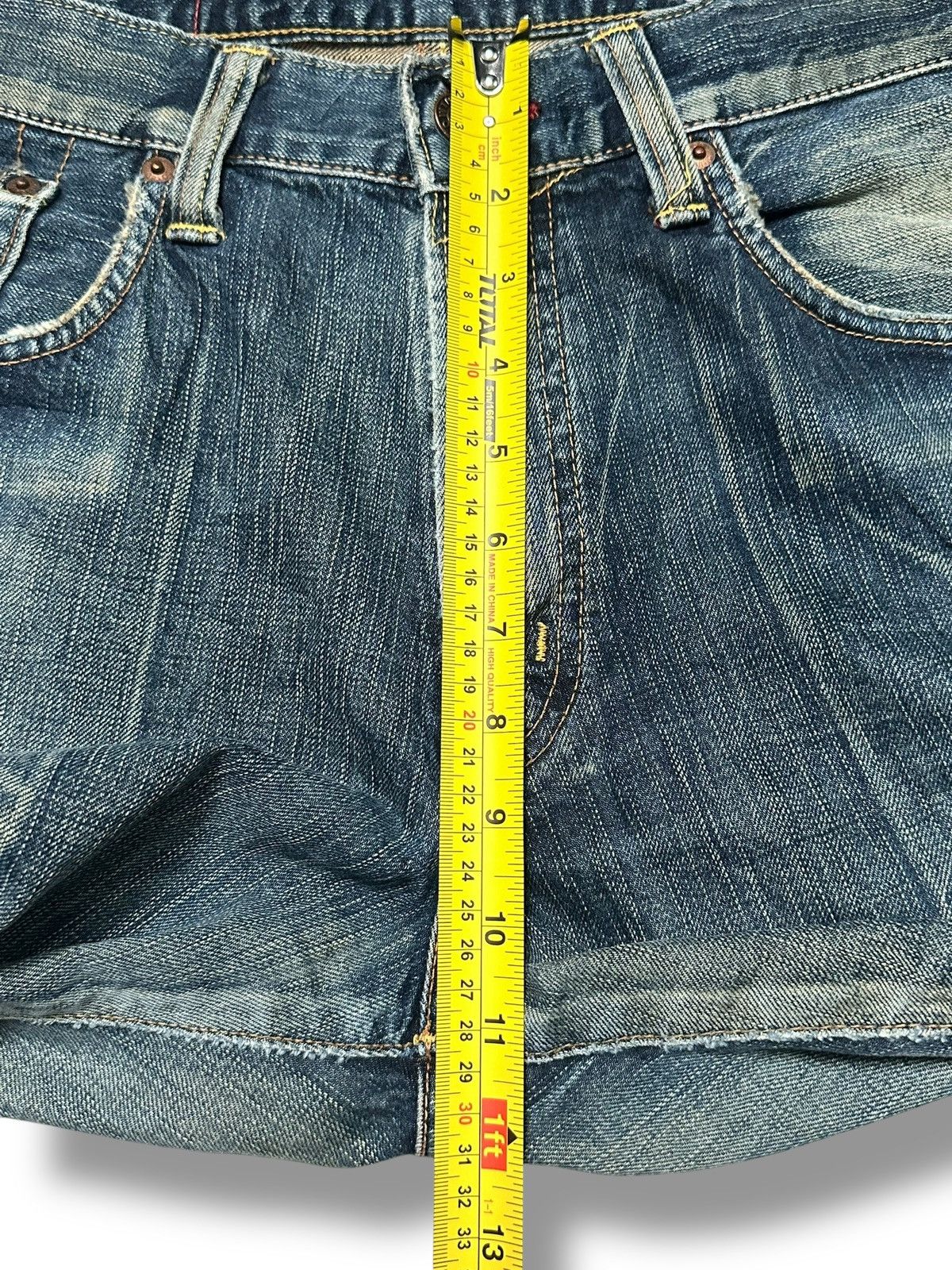 Edwin Edwin 504 Vintage Distressed Straight Jeans With Faded Wash Size US 36 / EU 52 - 17 Thumbnail