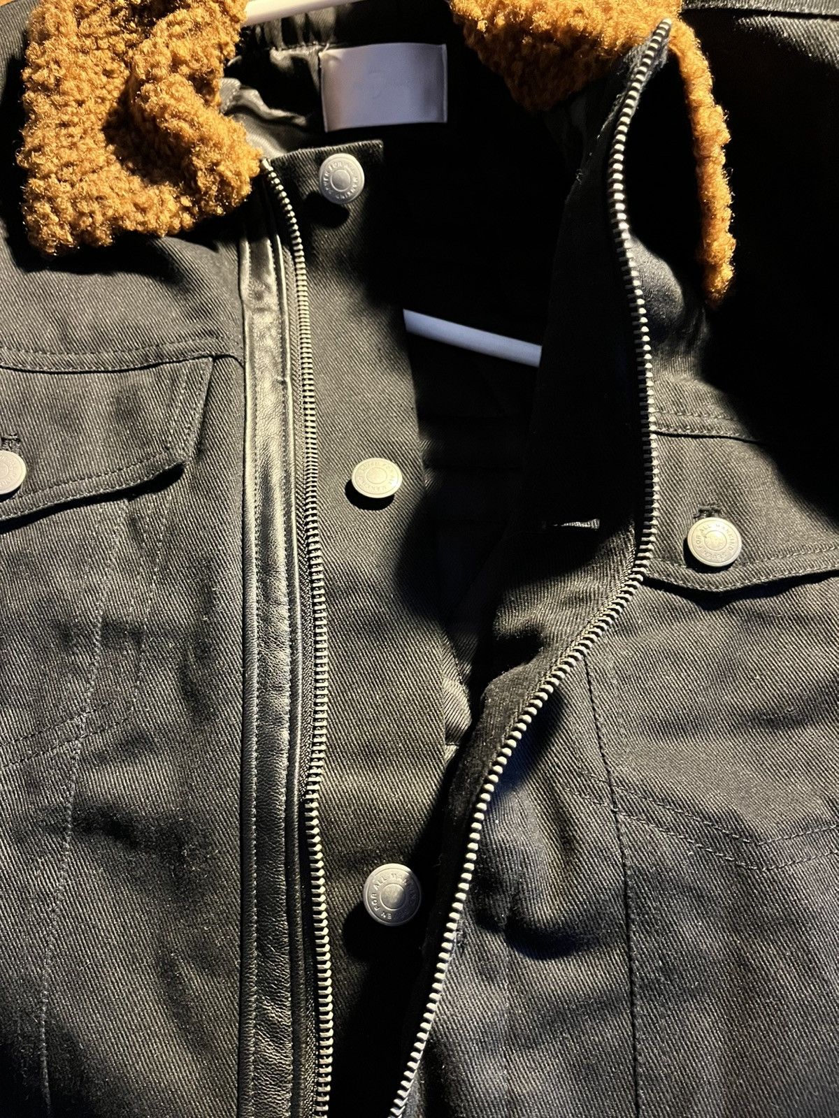 7 For All Mankind 7 for all mankind, black denim sherpa collar Size US S / EU 44-46 / 1 - 14 Thumbnail
