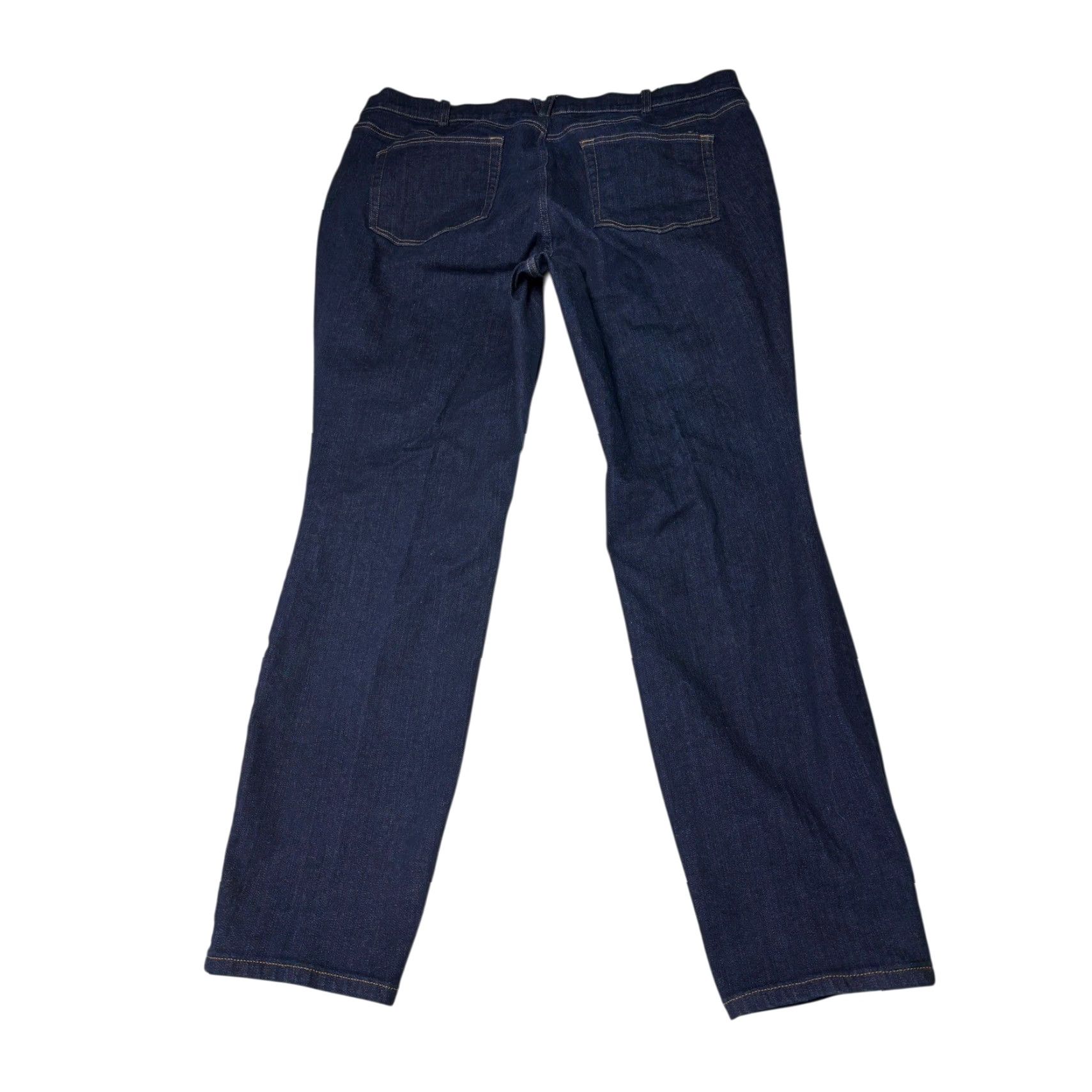 Duluth Trading Company Duluth Trading Co Jeans Dark Wash Bootcut Denim Stretch Cotton Womens 18W 31in Inseam Slim/Regular Rise Zip Button Pockets Size 40" / US 18 - 6 Thumbnail