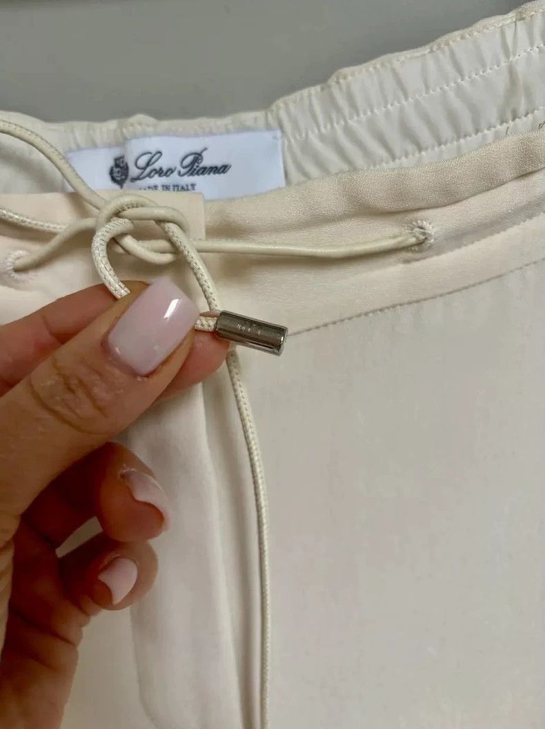 Loro Piana LORO PIANA Women's silk casual pants Size 26" / US 2 / IT 38 - 4 Thumbnail