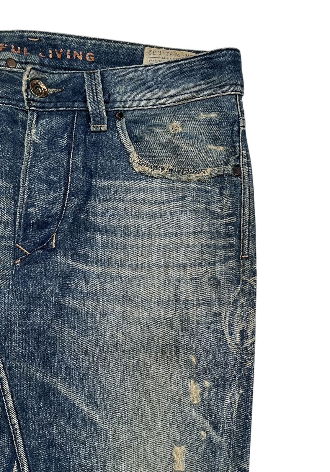 Diesel × If Six Was Nine × Vintage Rare Design Vintage Brand Diesel Larkin Jeans 1990s Size US 34 / EU 50 - 4 Thumbnail