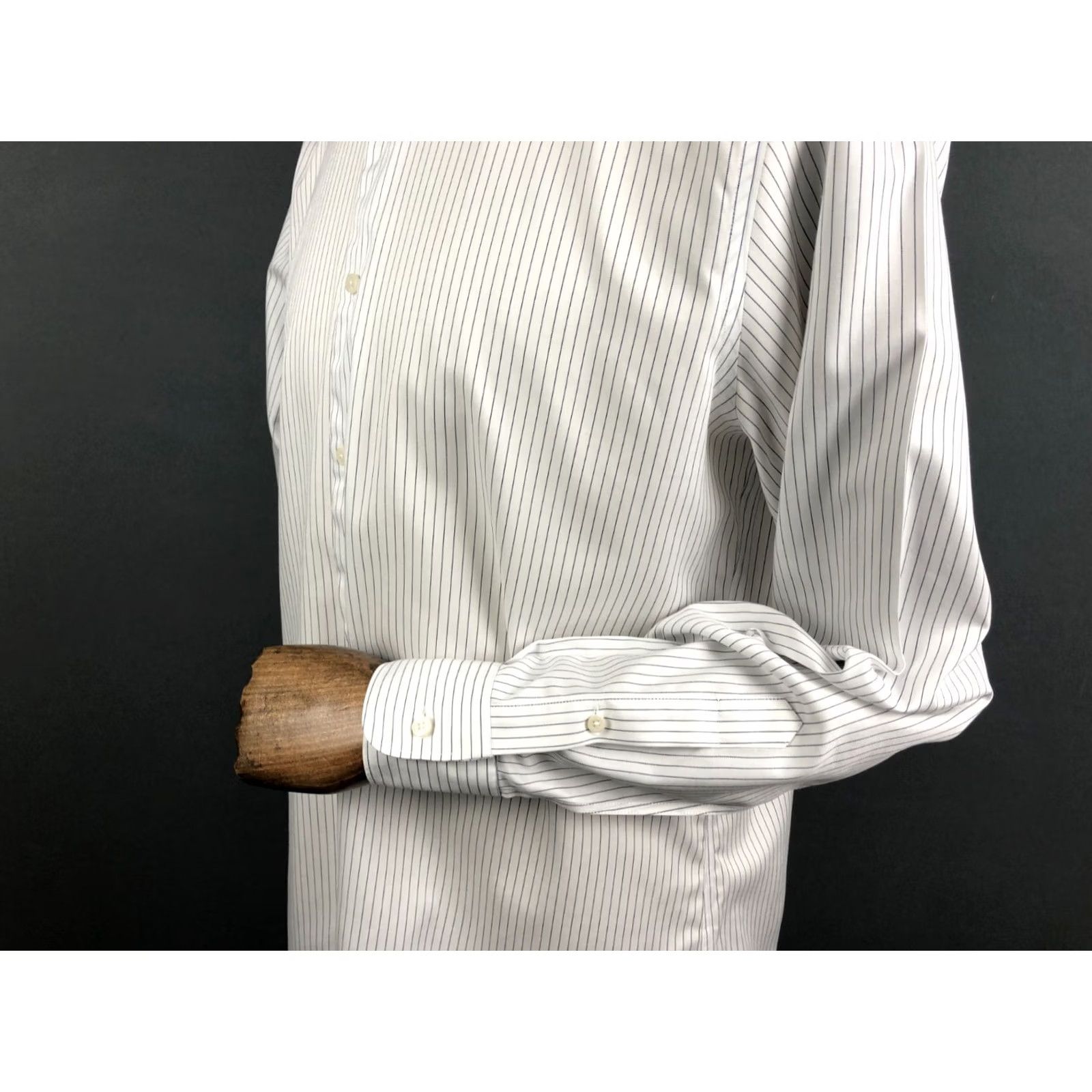 Suitsupply Suitsupply Traveller Shirt 41/16 White Cotton Striped Long Sleeve Button-Up Casual Mens Size US L / EU 52-54 / 3 - 7 Thumbnail