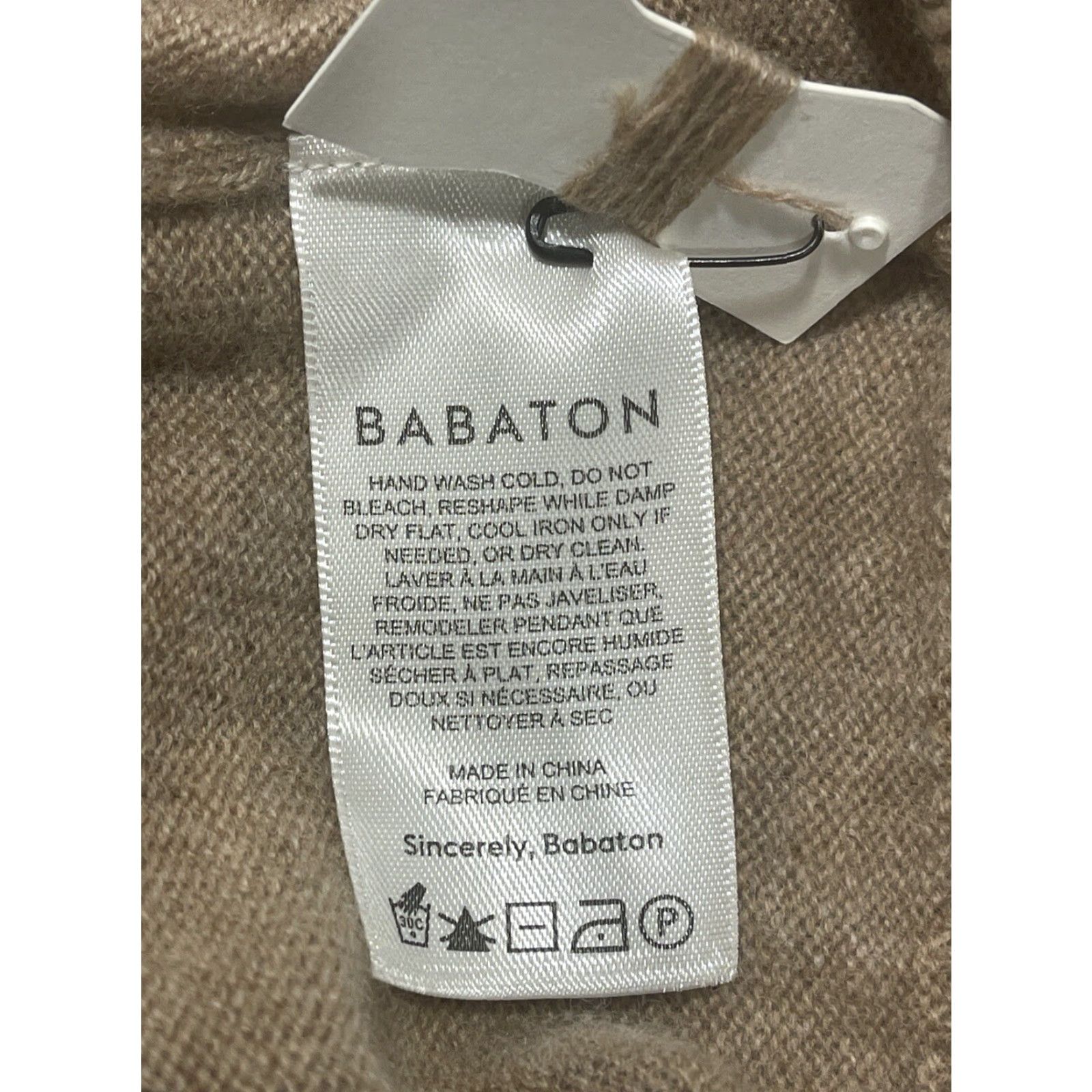 Vintage Babaton Knit Top Shirt Women's S Heather Gold Camel Cashmere Pullover Sweater 100% Cashmere Regular Size S Womens Size S / US 4 / IT 40 - 6 Thumbnail