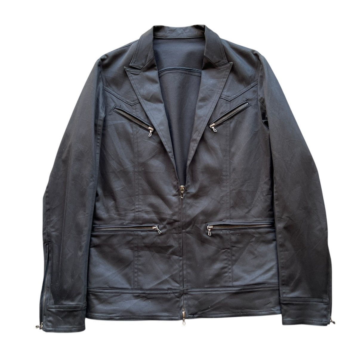 Shellac 🔥 Shellac Zipper EmoGoth Jacket Made In Japan - Size S Size US S / EU 44-46 / 1 - 1 Thumbnail