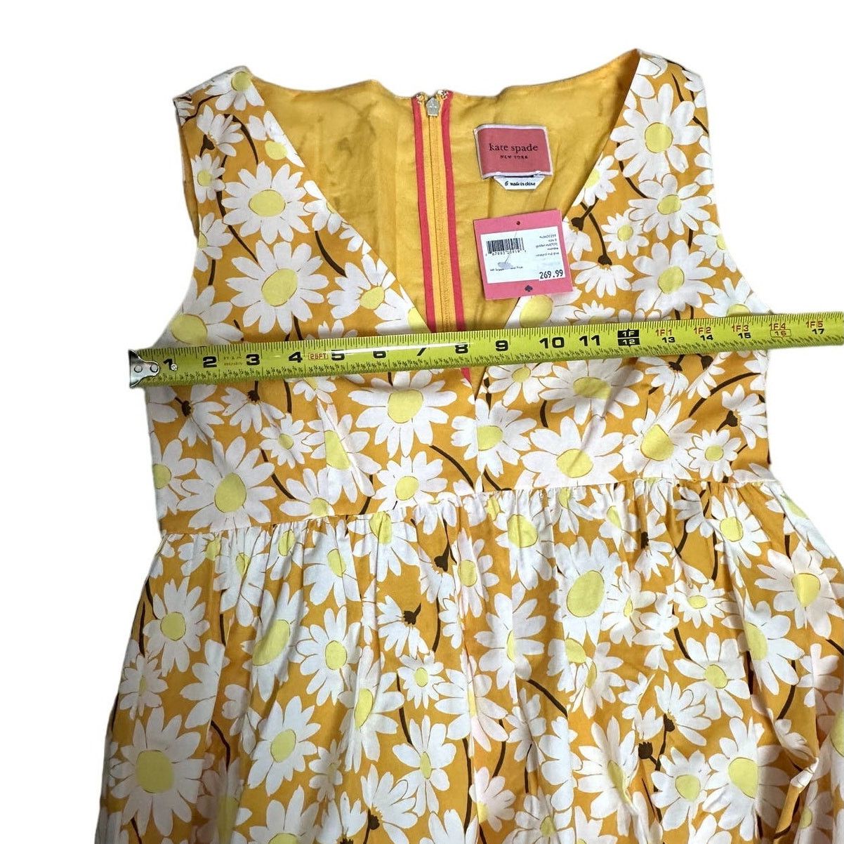 Kate Spade Kate Spade Kate Daisy Poplin Vineyard Midi Dress Size 6 Size M / US 6-8 / IT 42-44 - 10 Thumbnail
