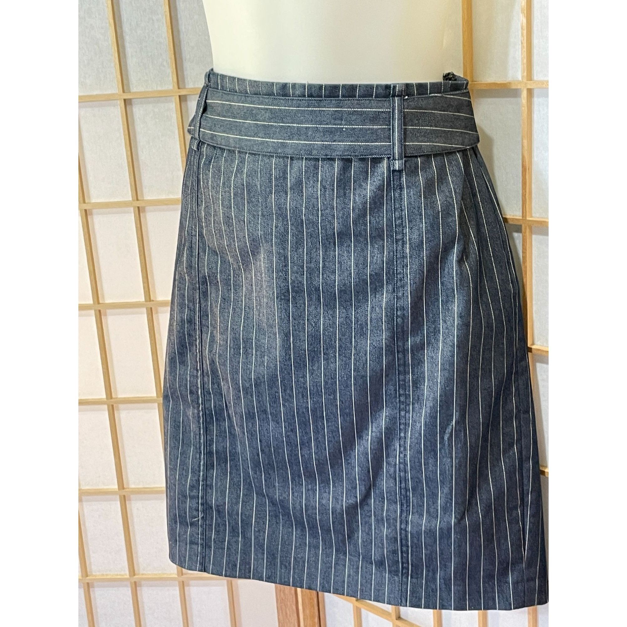 Victoria's Secret Body by Victoria Pinstripe Skirt Size 28" / US 6 / IT 42 - 1 Thumbnail